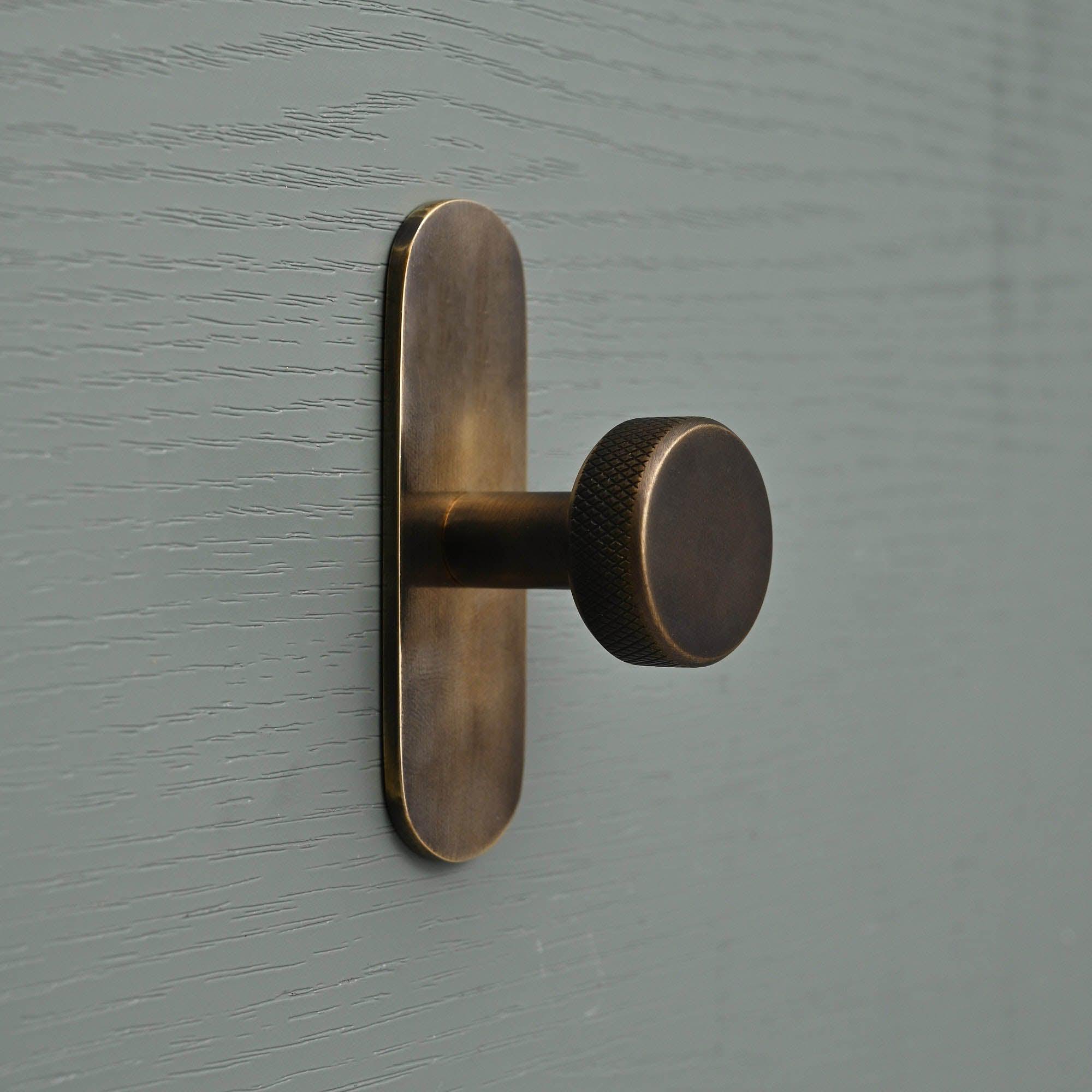 Solid Brass Oval Cabinet Handle Backplates - Cabinet Handles - Yester Home - Yester Home