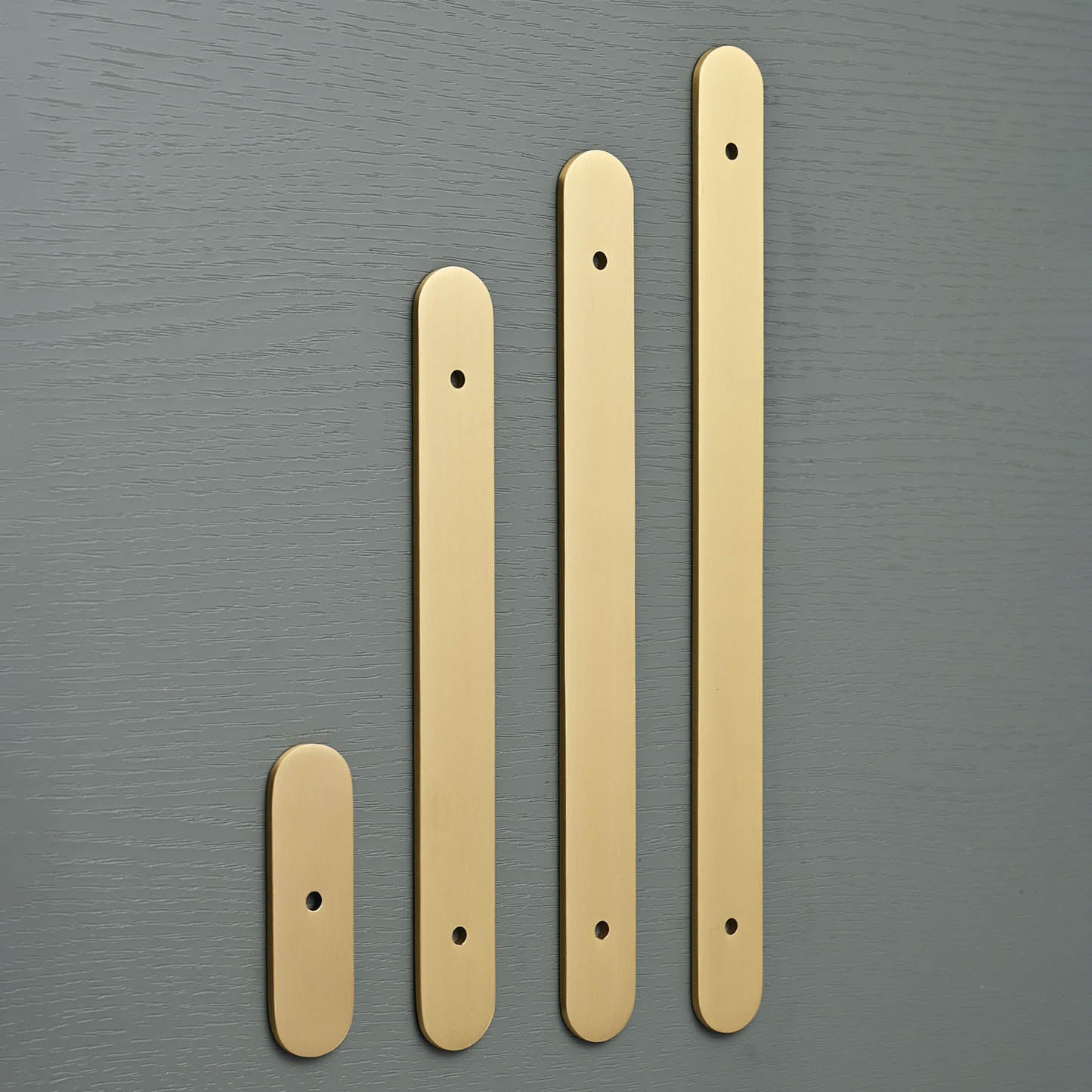 Solid Brass Oval Cabinet Handle Backplates - Cabinet Handles - Yester Home - Yester Home