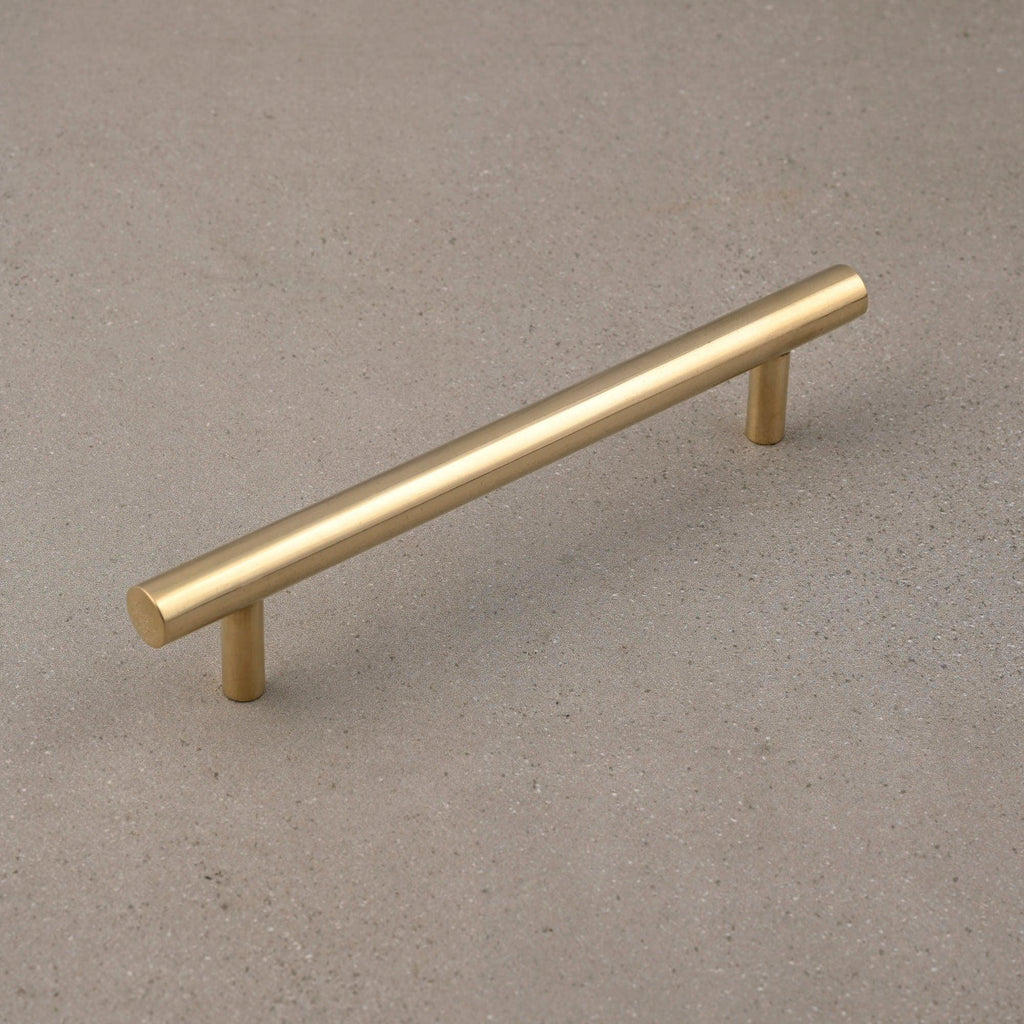 Solid Brass Round Bar Cabinet Handles-Cabinet Handles-Yester Home