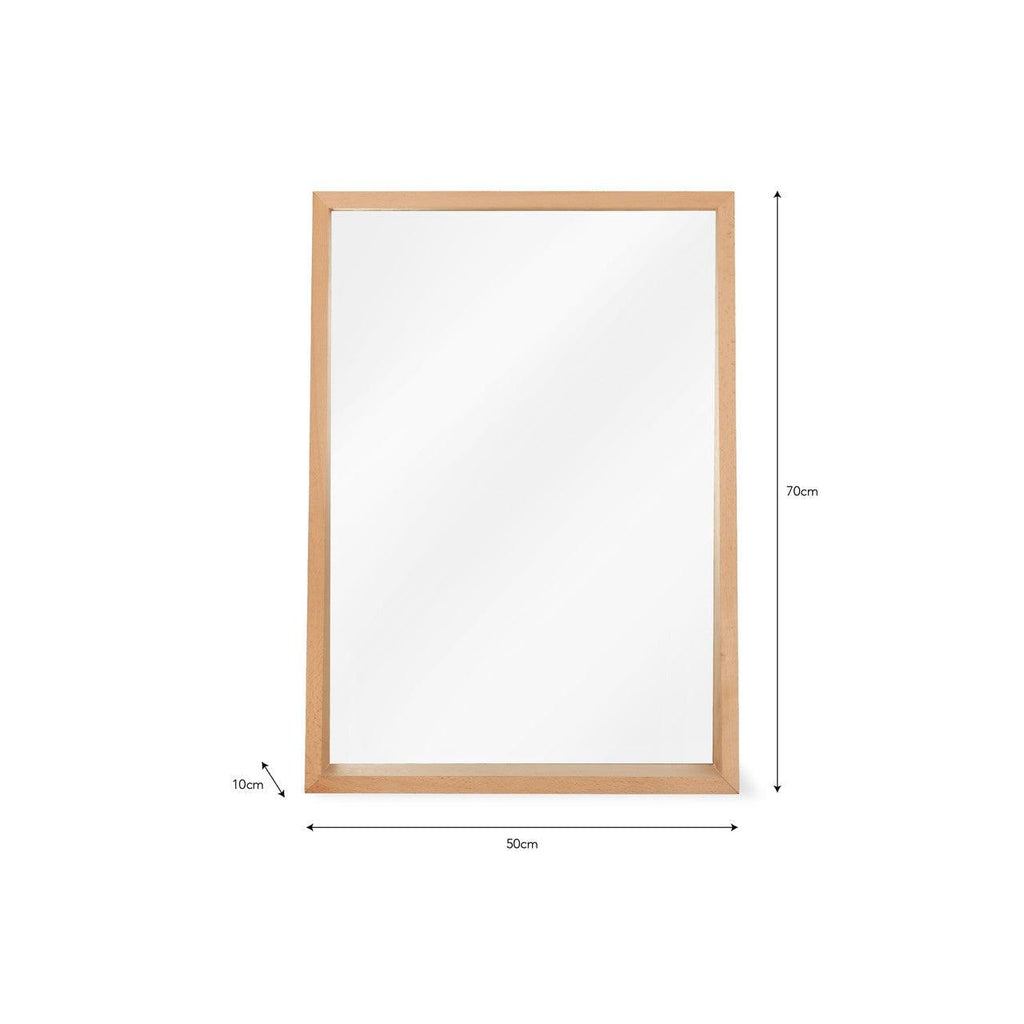 Southbourne Wall Mirror - Beech-Mirrors-Yester Home