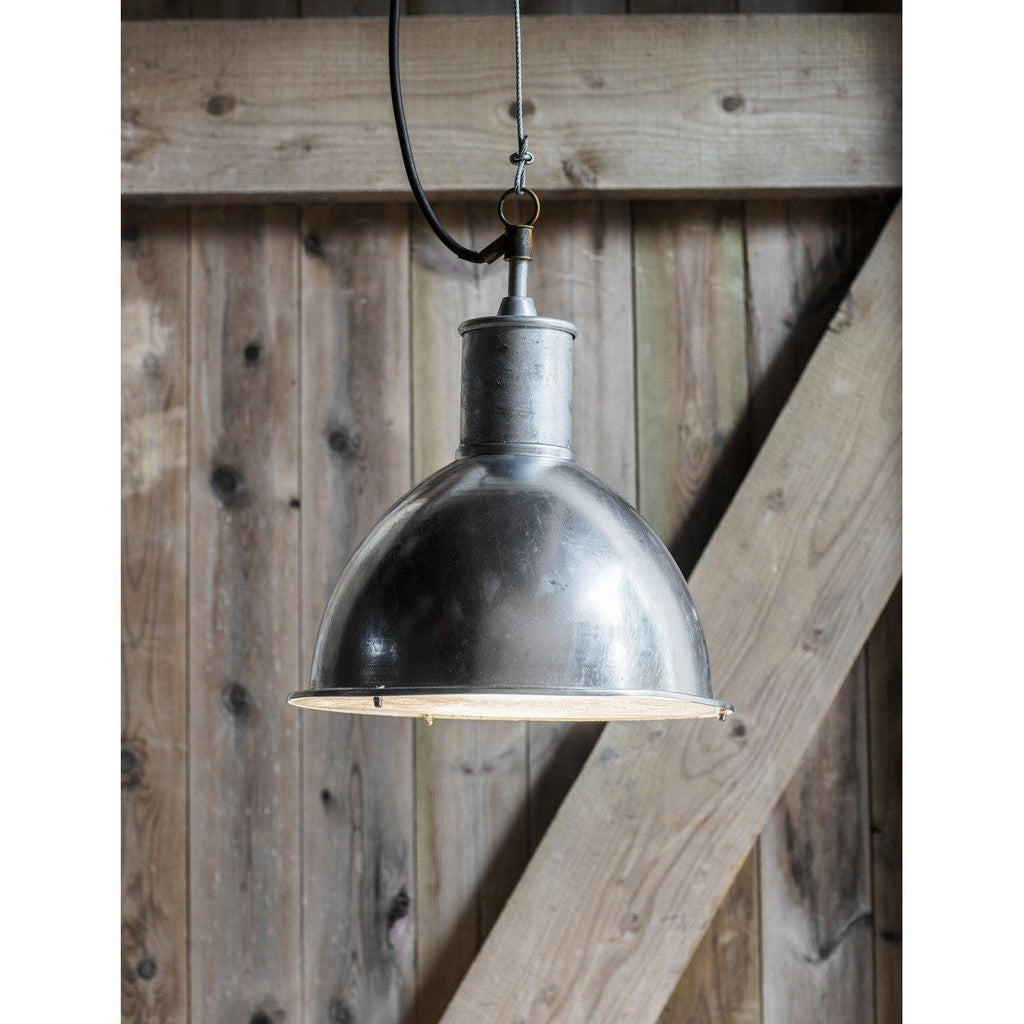St Ives Bay Outdoor Pendant Light - Galvanised Steel-Pendant Lights-Yester Home