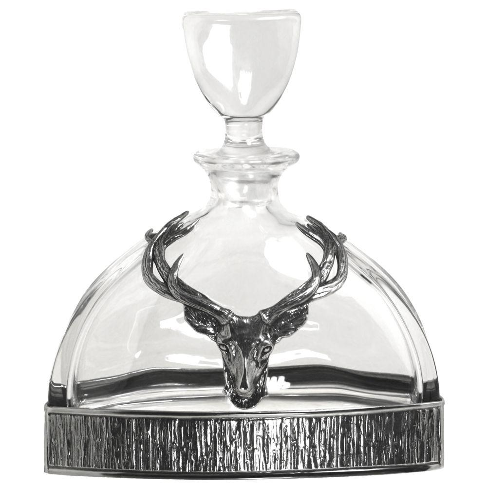 Stag Majestic Pewter Decanter-Decanters-Yester Home