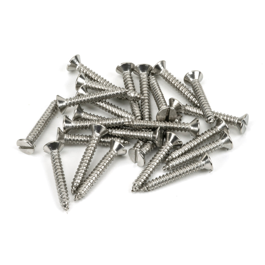 Stainless Steel 10x1¼" Countersunk Screws (25) | From The Anvil-Screws & Bolts-Yester Home