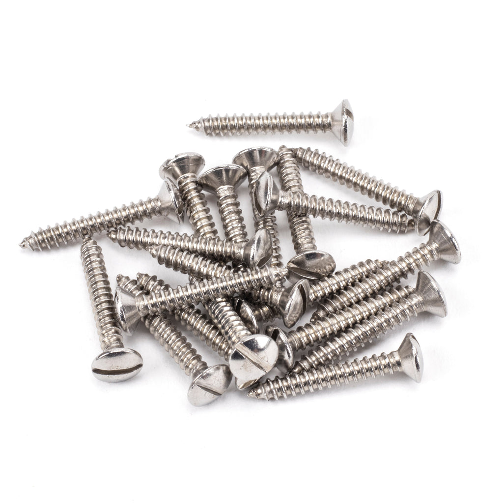 Stainless Steel 6x1" Countersunk Raised Head Screws (25) | From The Anvil-Screws & Bolts-Yester Home