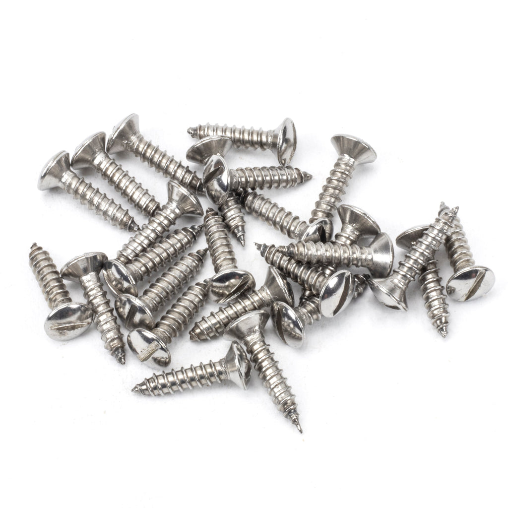 Stainless Steel 8x¾" Countersunk Raised Head Screws (25) | From The Anvil-Screws & Bolts-Yester Home