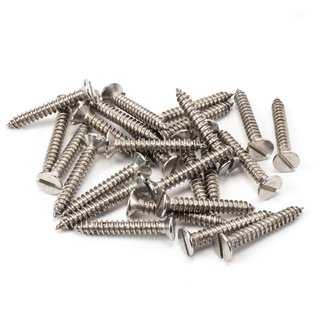 Stainless Steel 8x1¼" Countersunk Screws (25) | From The Anvil-Screws & Bolts-Yester Home
