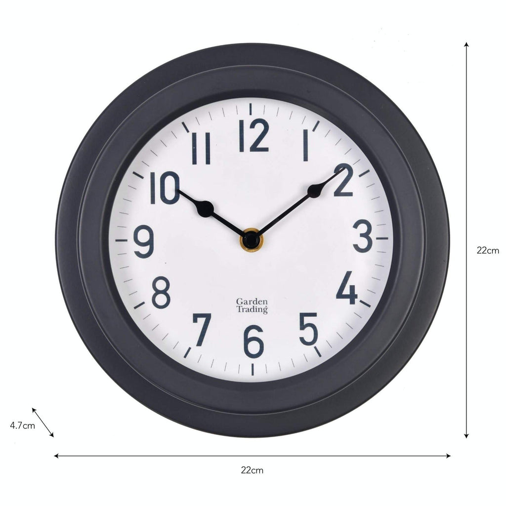 Steel Tenby Clock | Carbon-Clocks-Yester Home