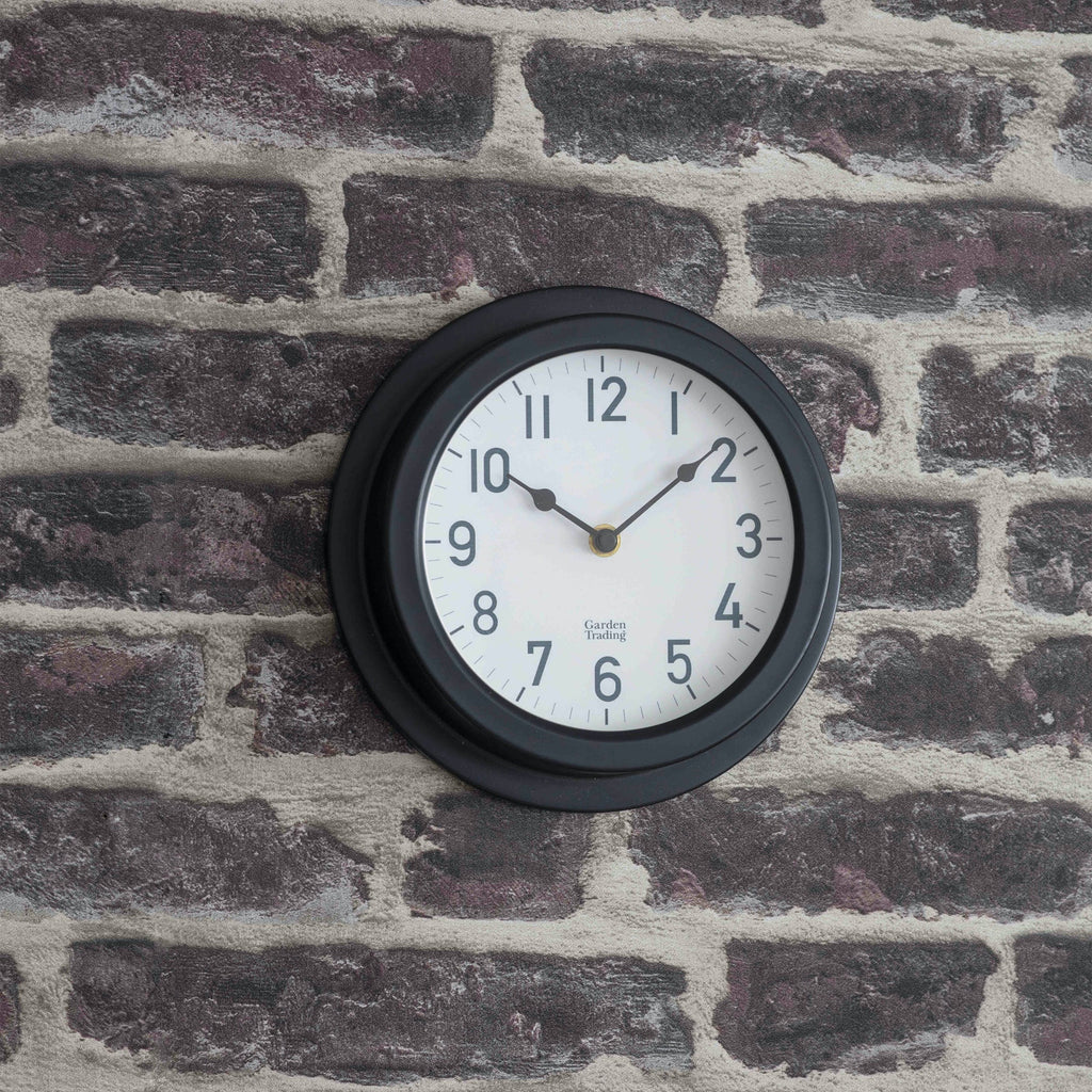 Steel Tenby Clock | Carbon-Clocks-Yester Home