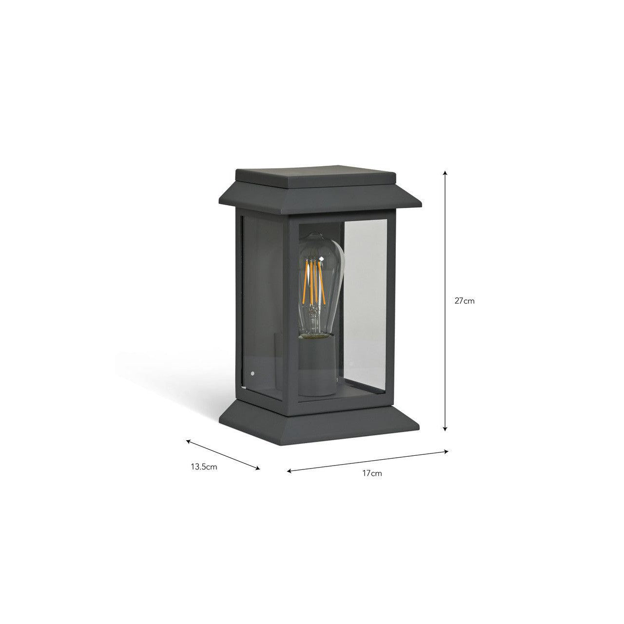 Stourton Wall Light | Carbon | Steel - Outdoor Lighting - Garden Trading - Yester Home
