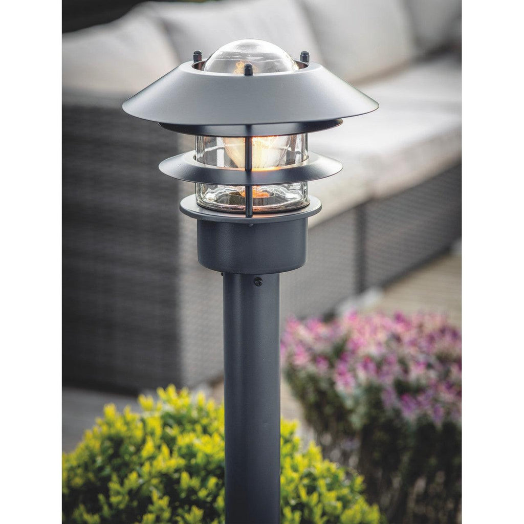 Strand Post Lamp in Carbon-Path Lights-Yester Home