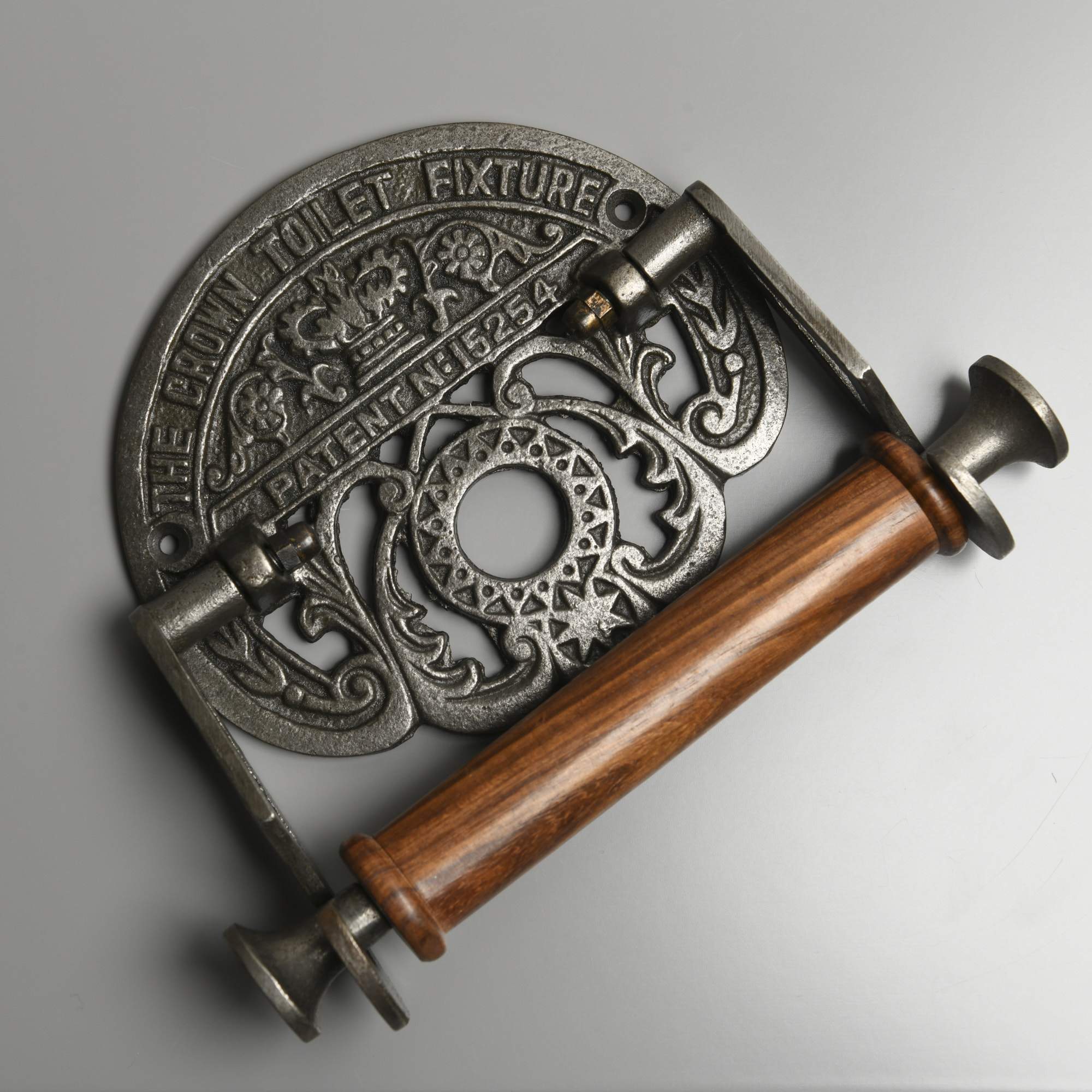 The Crown Cast Iron Toilet Paper Holder-Toilet Paper Holders-Yester Home