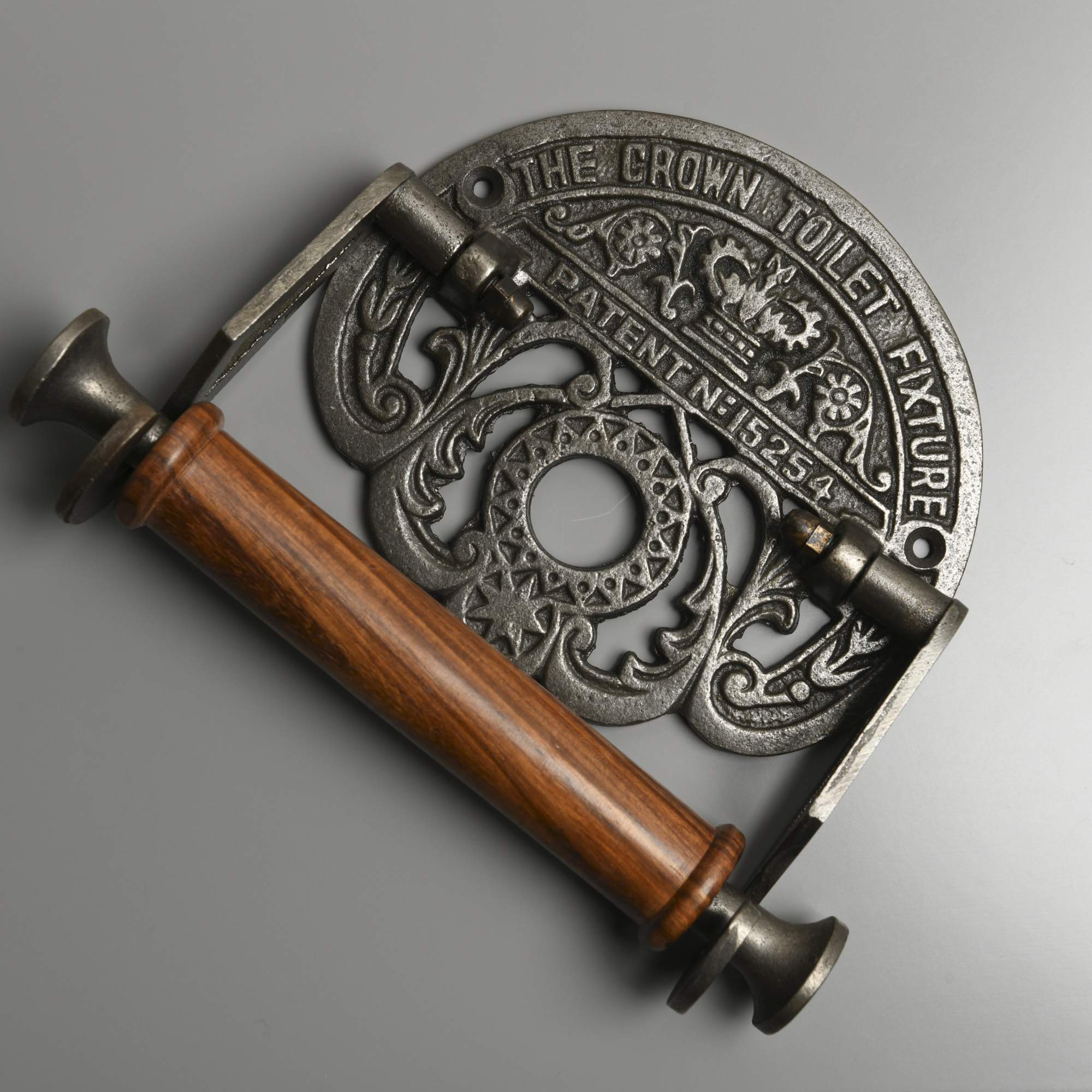 The Crown Cast Iron Toilet Paper Holder-Toilet Paper Holders-Yester Home