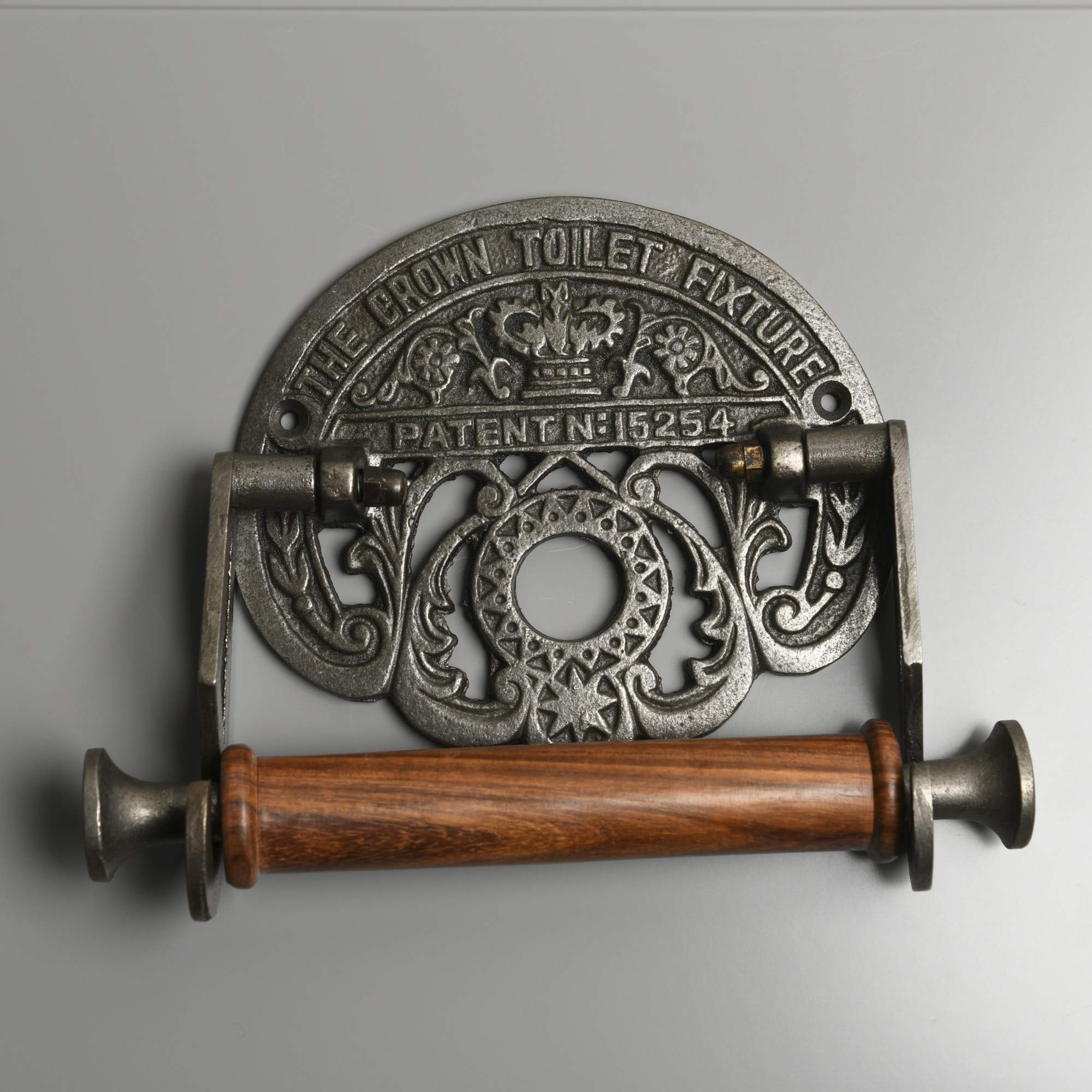 The Crown Cast Iron Toilet Paper Holder-Toilet Paper Holders-Yester Home