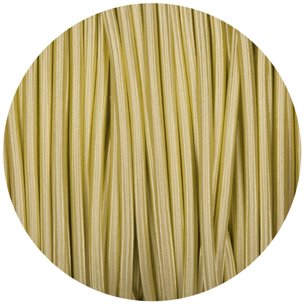 Tisane Light Green Round Fabric Braided Cable-Fabric Cable-Yester Home