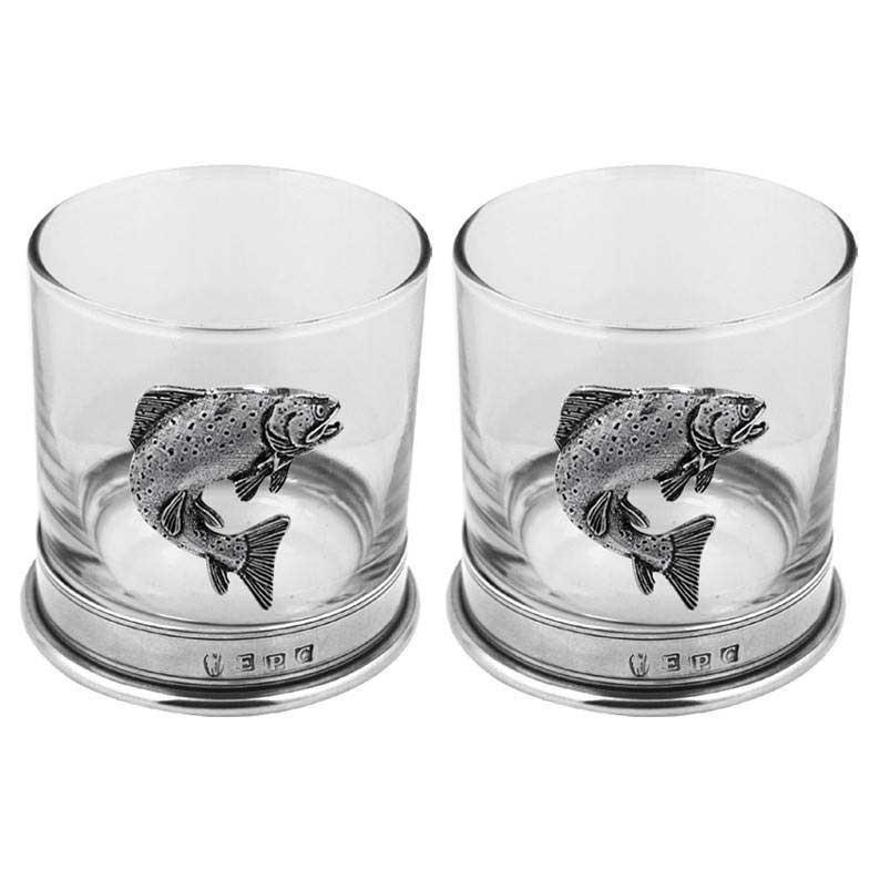 Trout Double Tumbler Set-Tumblers-Yester Home
