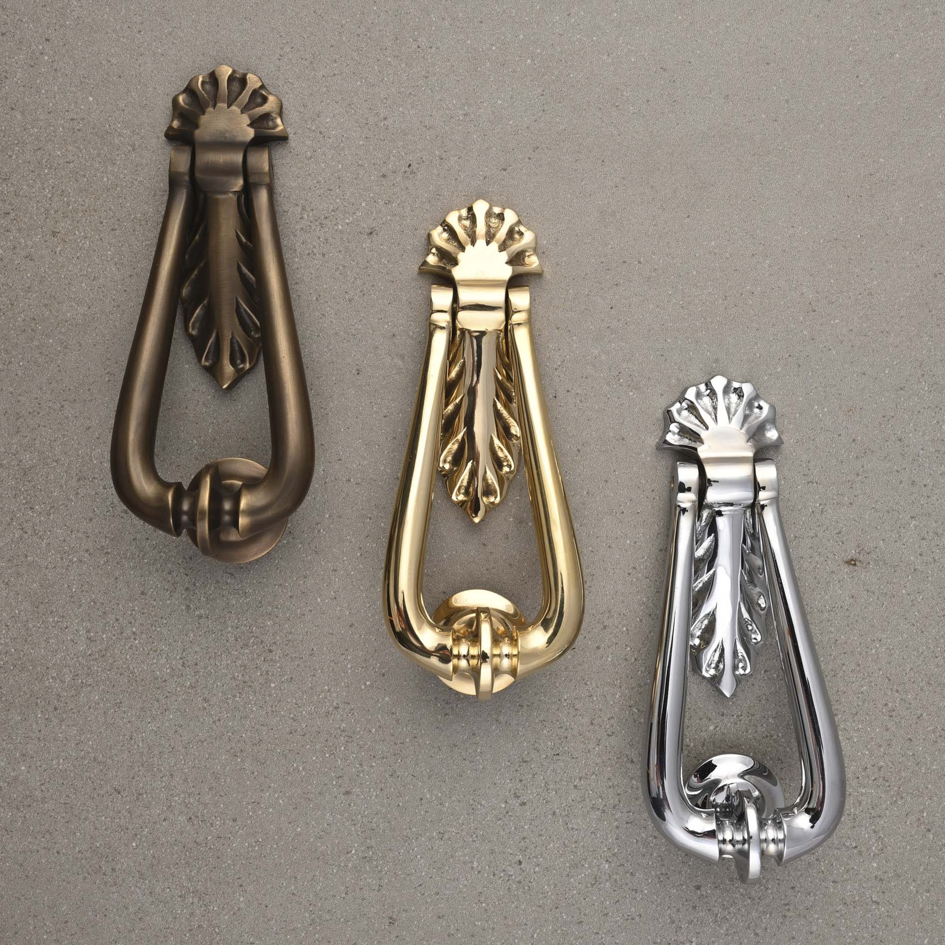 Victorian Door Knocker | Solid Brass-Door Knocker-Yester Home