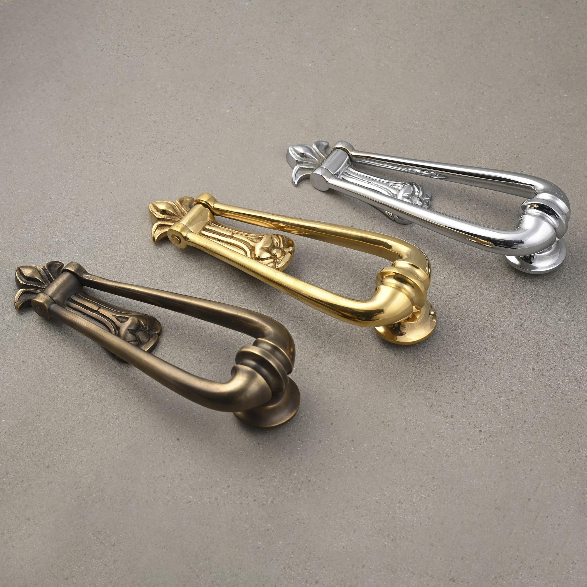 Victorian Door Knocker | Solid Brass-Door Knocker-Yester Home