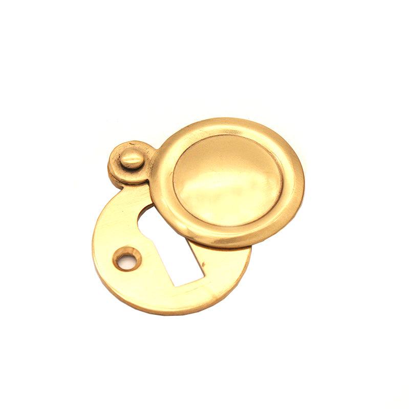 Victorian EscutcheonCovered Polished Brass-Escutcheons-Yester Home