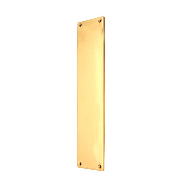 Victorian Finger Plate 275mm Polished Brass-Finger Plates & Letter Plates-Yester Home