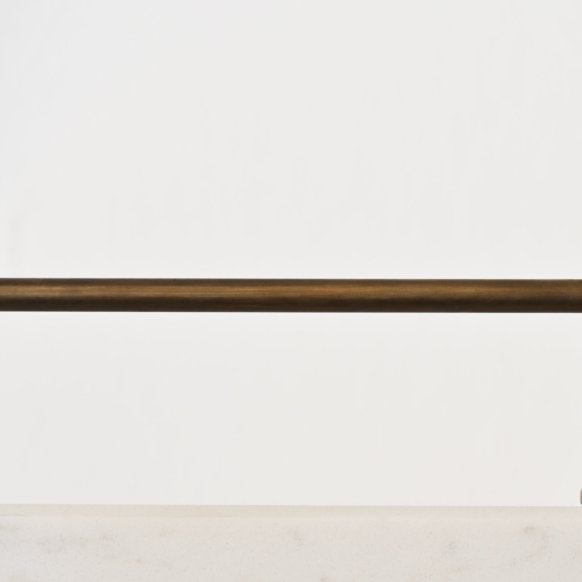 Victorian Aged Brass Gallery Shelf Rail-Gallery Rails-Yester Home