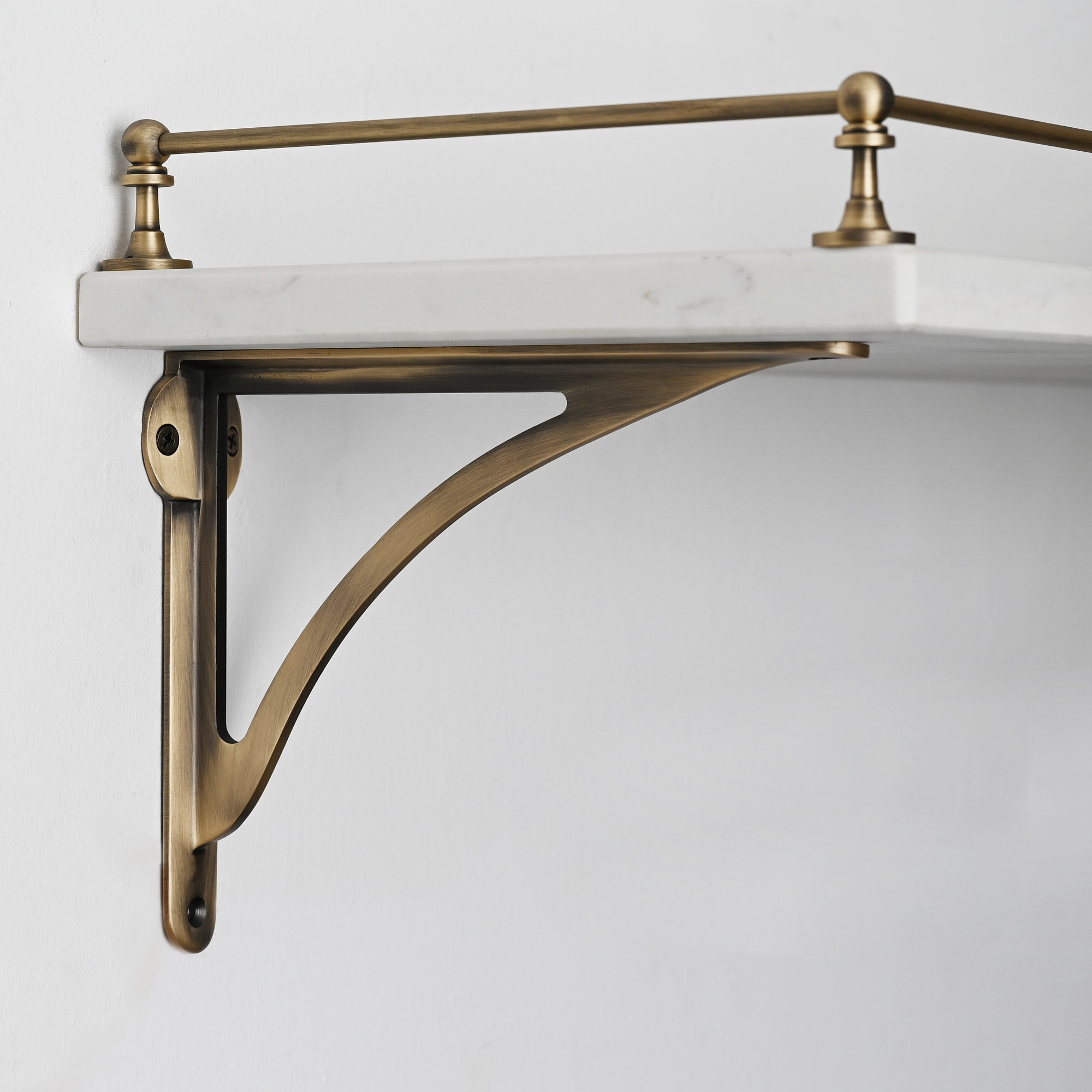 Victorian Gallery Shelf Rail | Aged Brushed Brass - Gallery Rails - Yester Home - Yester Home