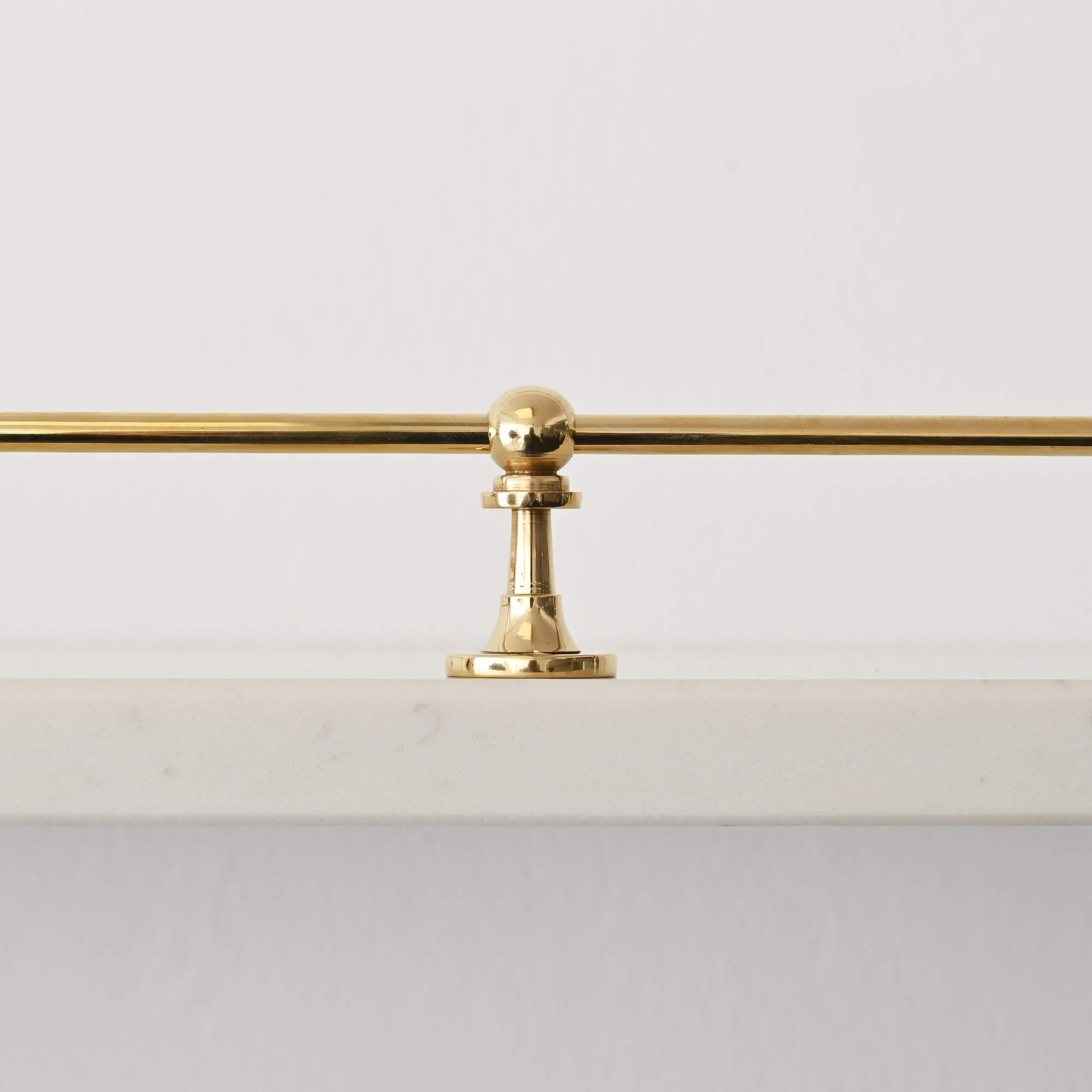 Victorian Polished Brass Gallery Shelf Rail-Gallery Rails-Yester Home