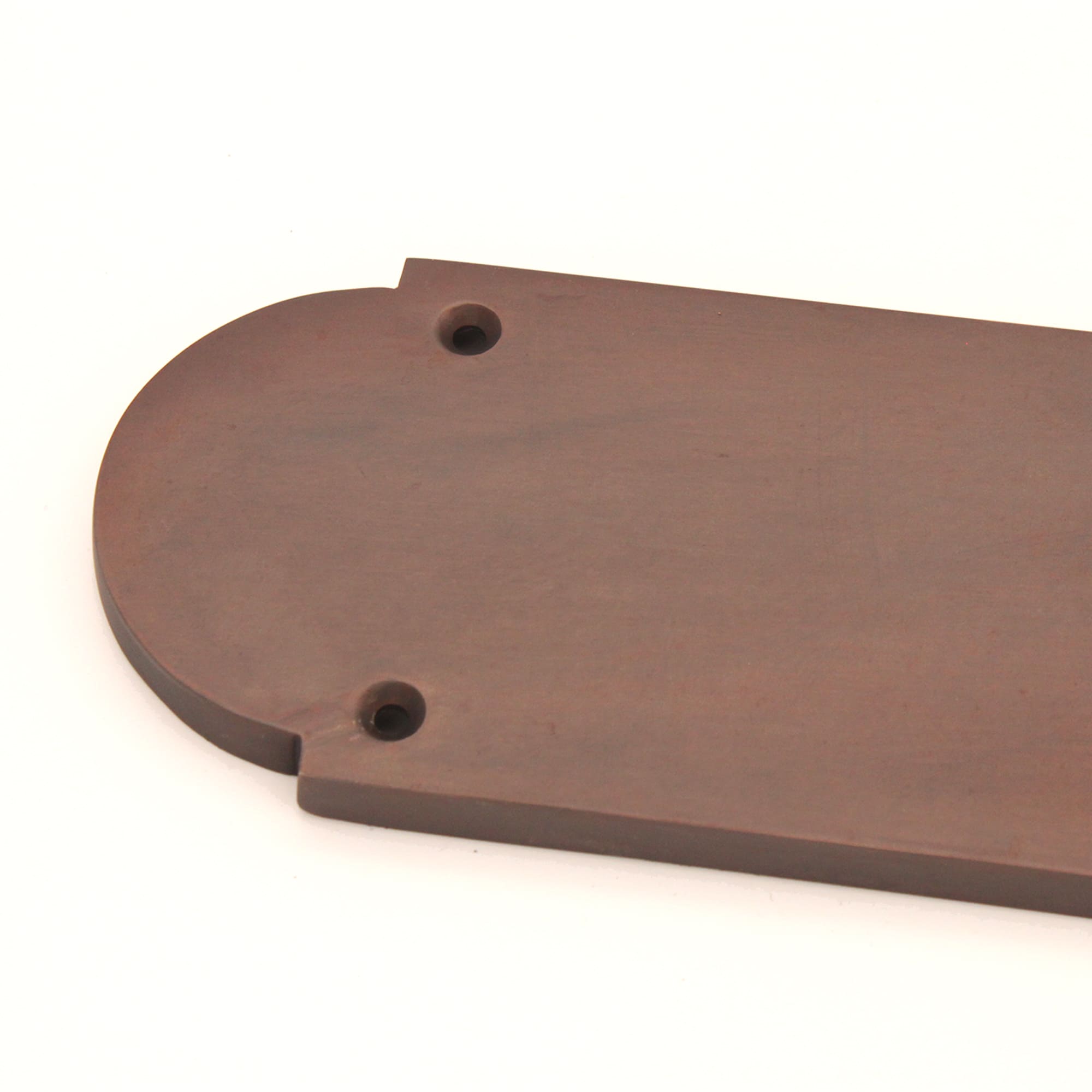 Victorian Half Round Finger Plate 300mm Aged Bronze-Finger Plates & Letter Plates-Yester Home