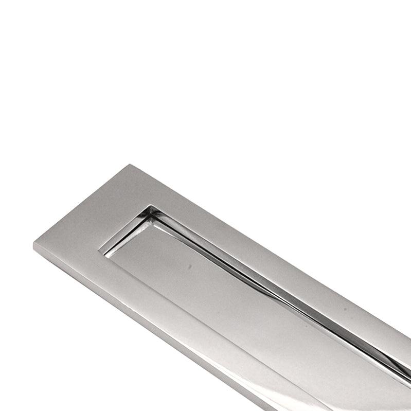 Victorian Letter Plate 300mm Polished Chrome-Finger Plates & Letter Plates-Yester Home