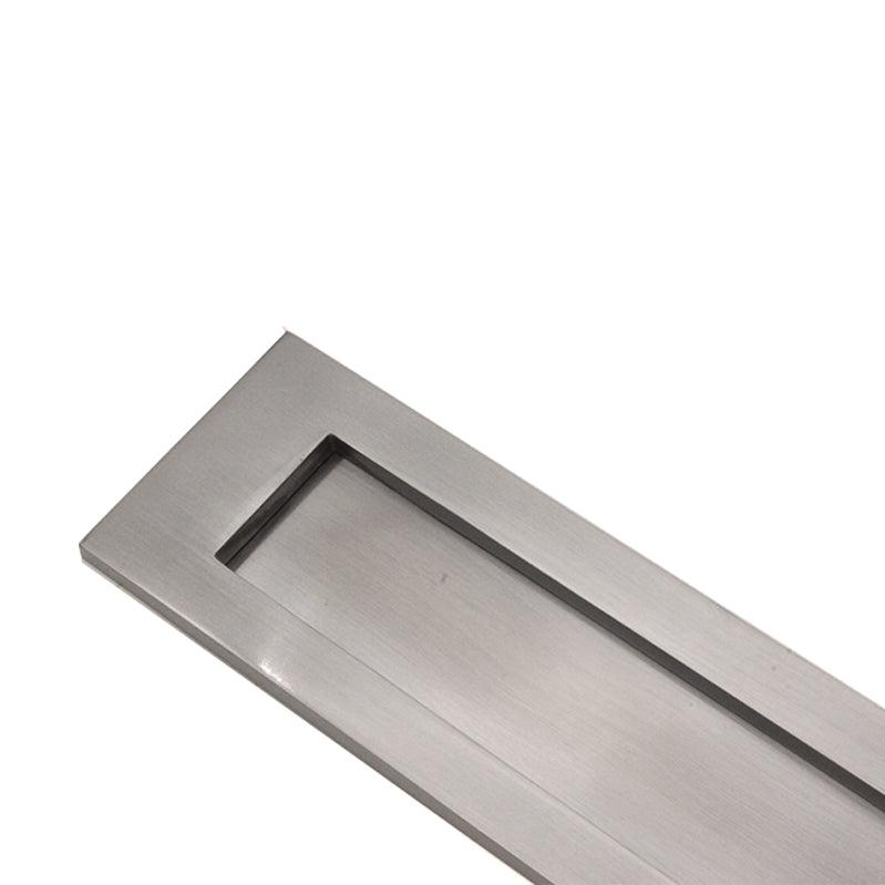 Victorian Letter Plate 300mm Satin Chrome-Finger Plates & Letter Plates-Yester Home