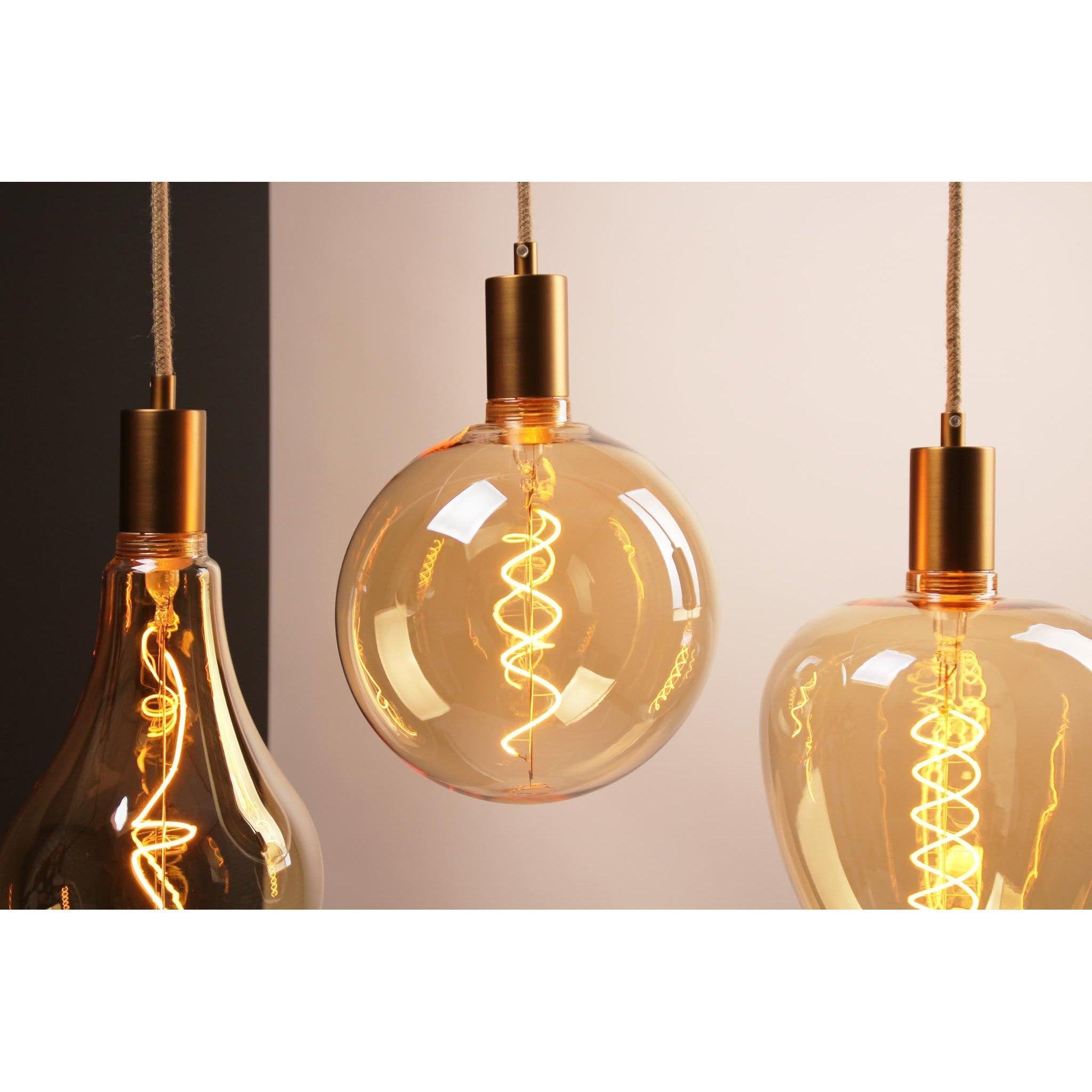 Vintlux E27 Dimmable LED Filament Lamp 4W S190 265lm 2200K - Kyodai Onixx Apple XXL Gold-LED Filament Bulbs-Yester Home