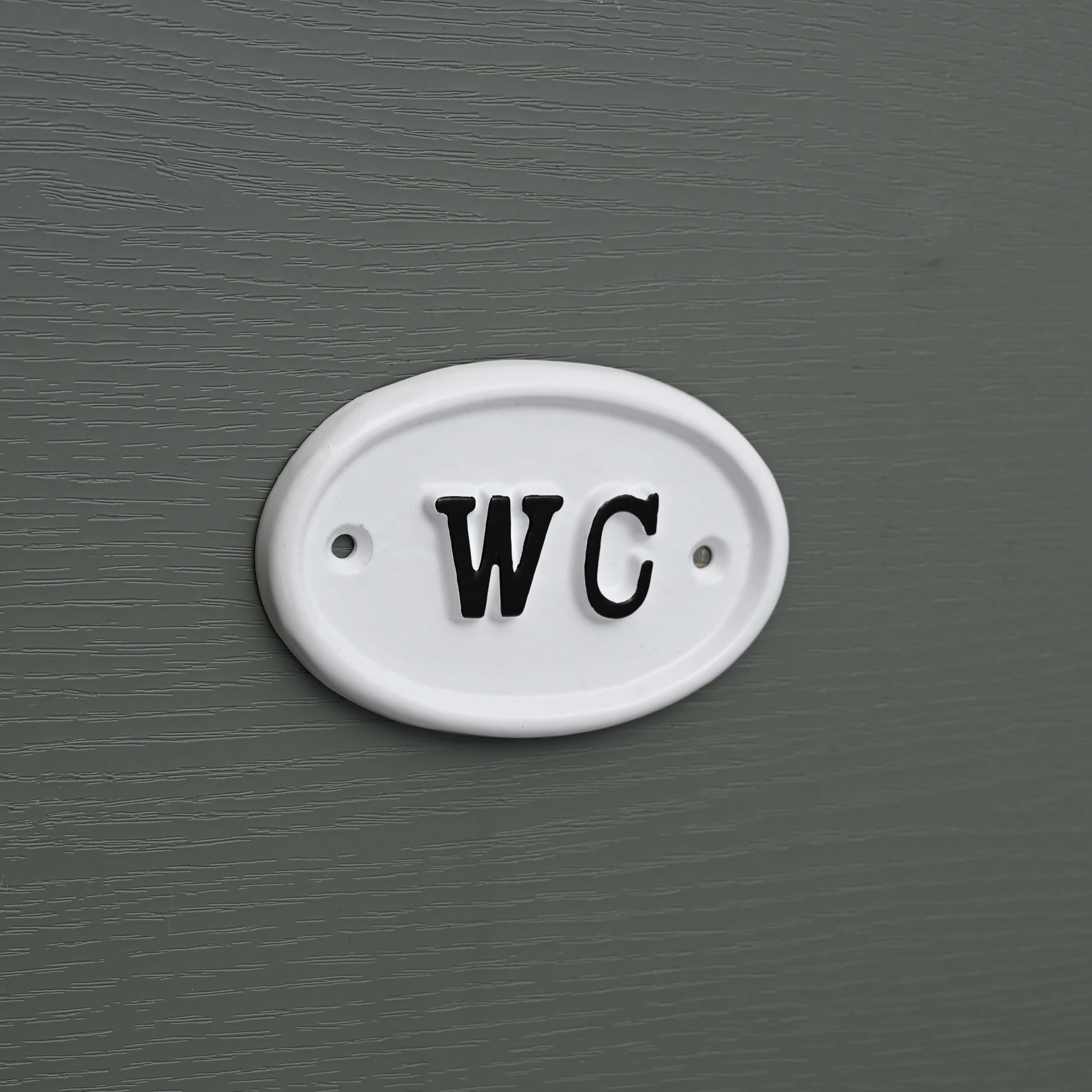 WC Toilet Sign · White · - Toilet Sign - Yester Home - Yester Home