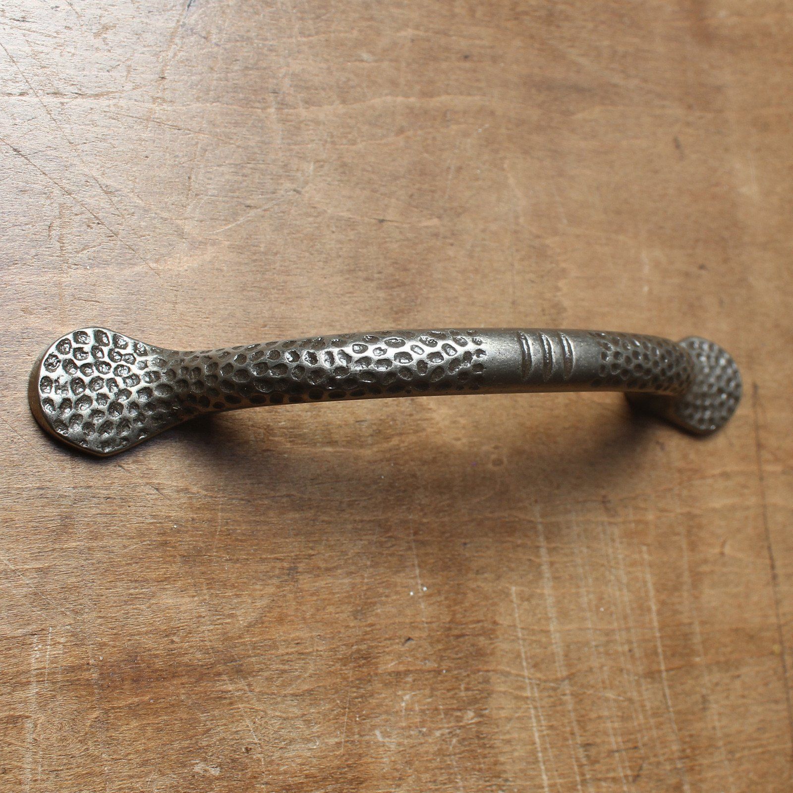 Warwick Mottled Cast Iron Pull Handle-Cabinet Handles-Yester Home