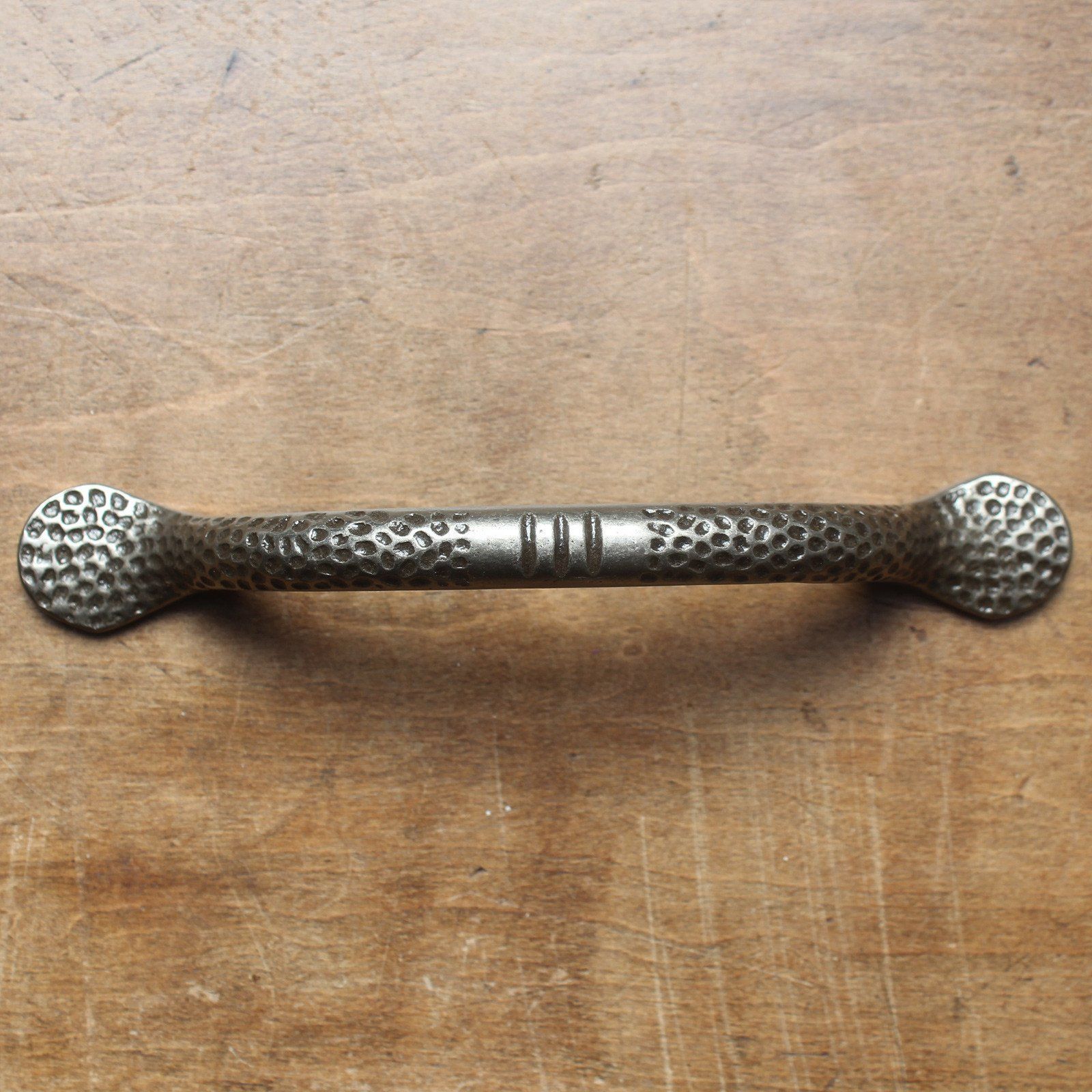 Warwick Mottled Cast Iron Pull Handle-Cabinet Handles-Yester Home