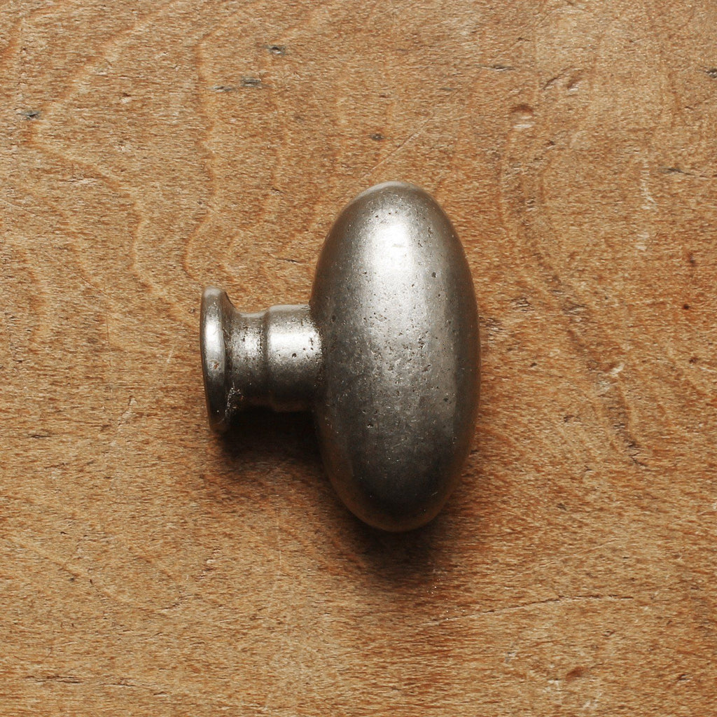 Warwick Oval Cast Iron Cupboard Knob-Cabinet Knobs-Yester Home