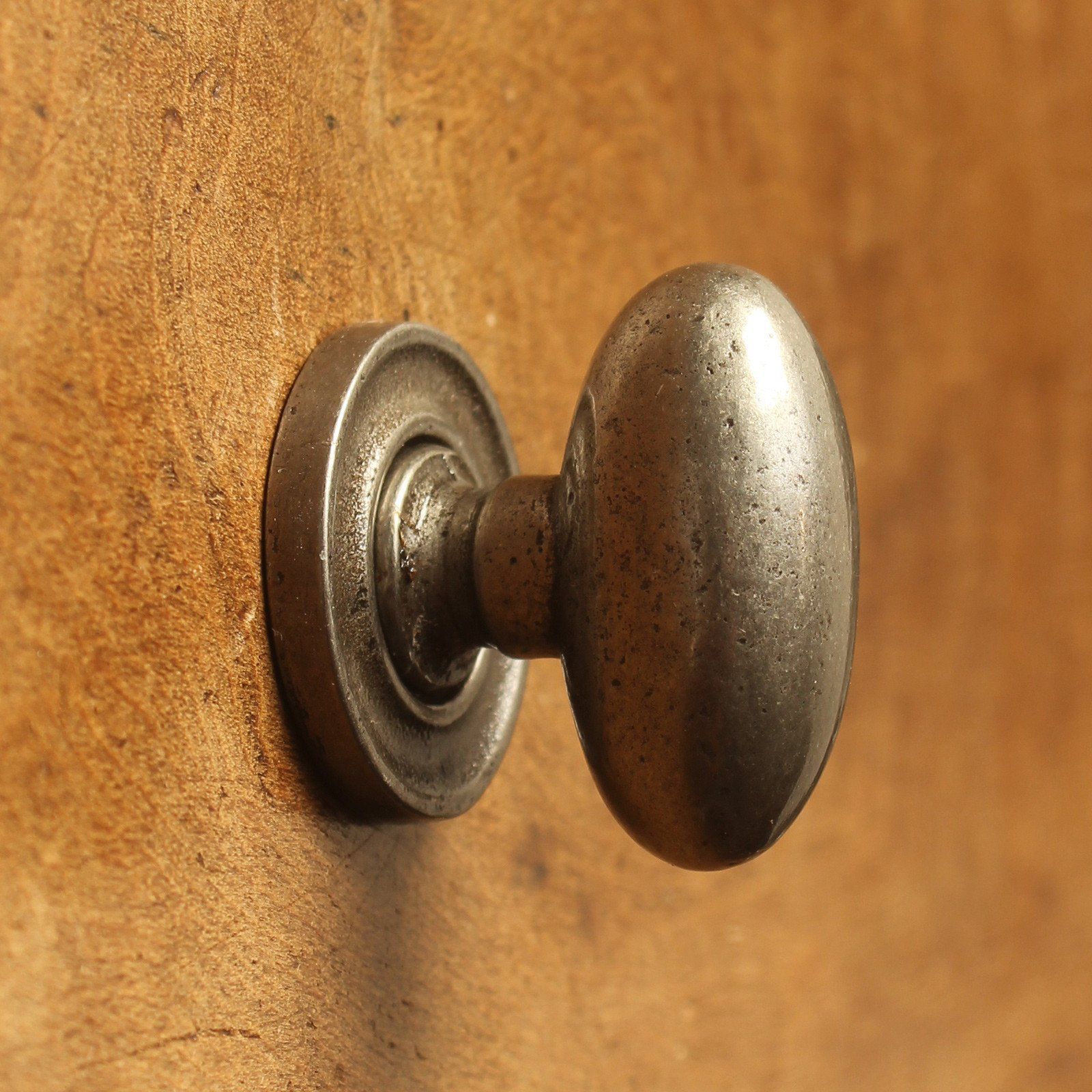 Warwick Oval Cast Iron Cupboard Knob-Cabinet Knobs-Yester Home