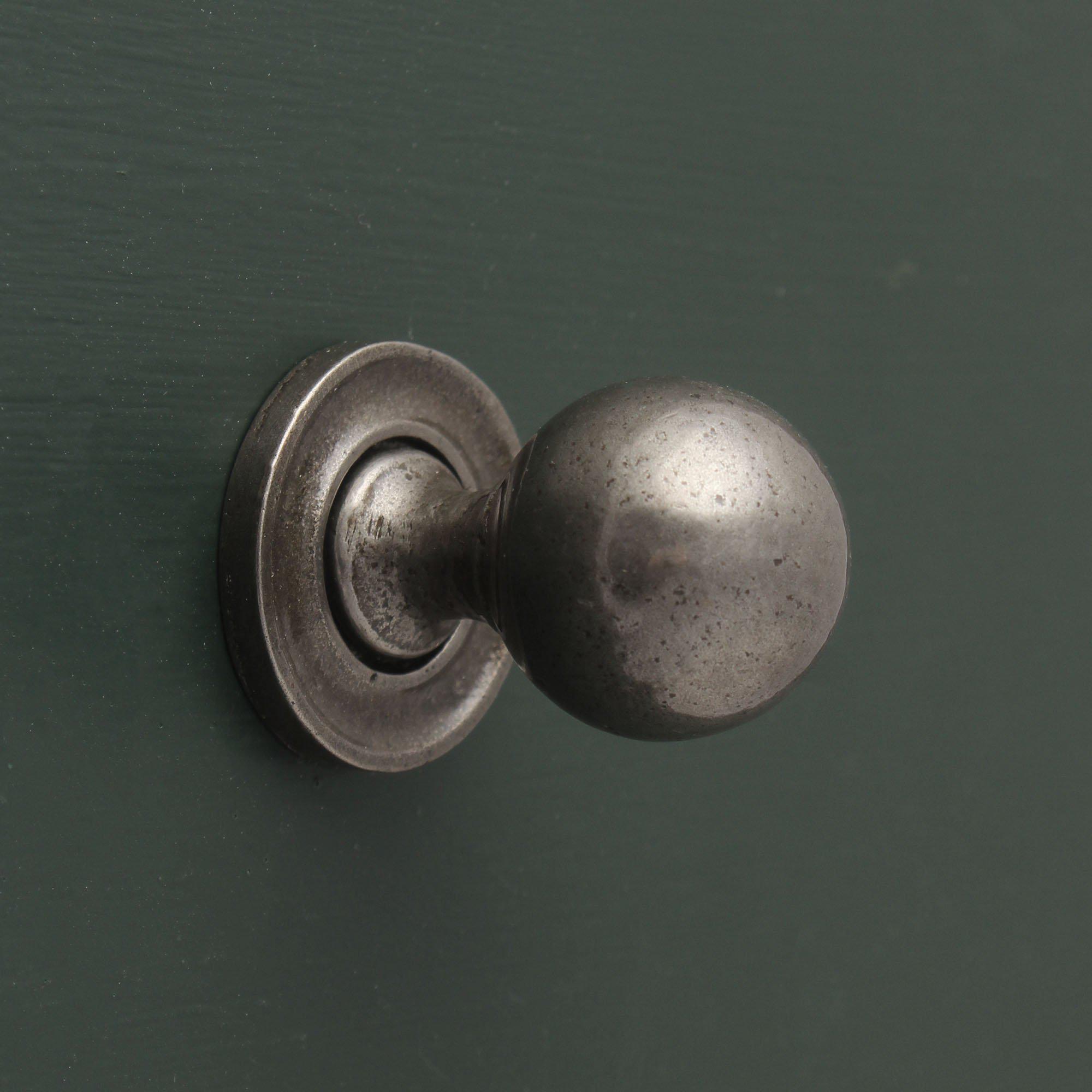 Warwick Round Cast Iron Cupboard Knob-Cabinet Knobs-Yester Home