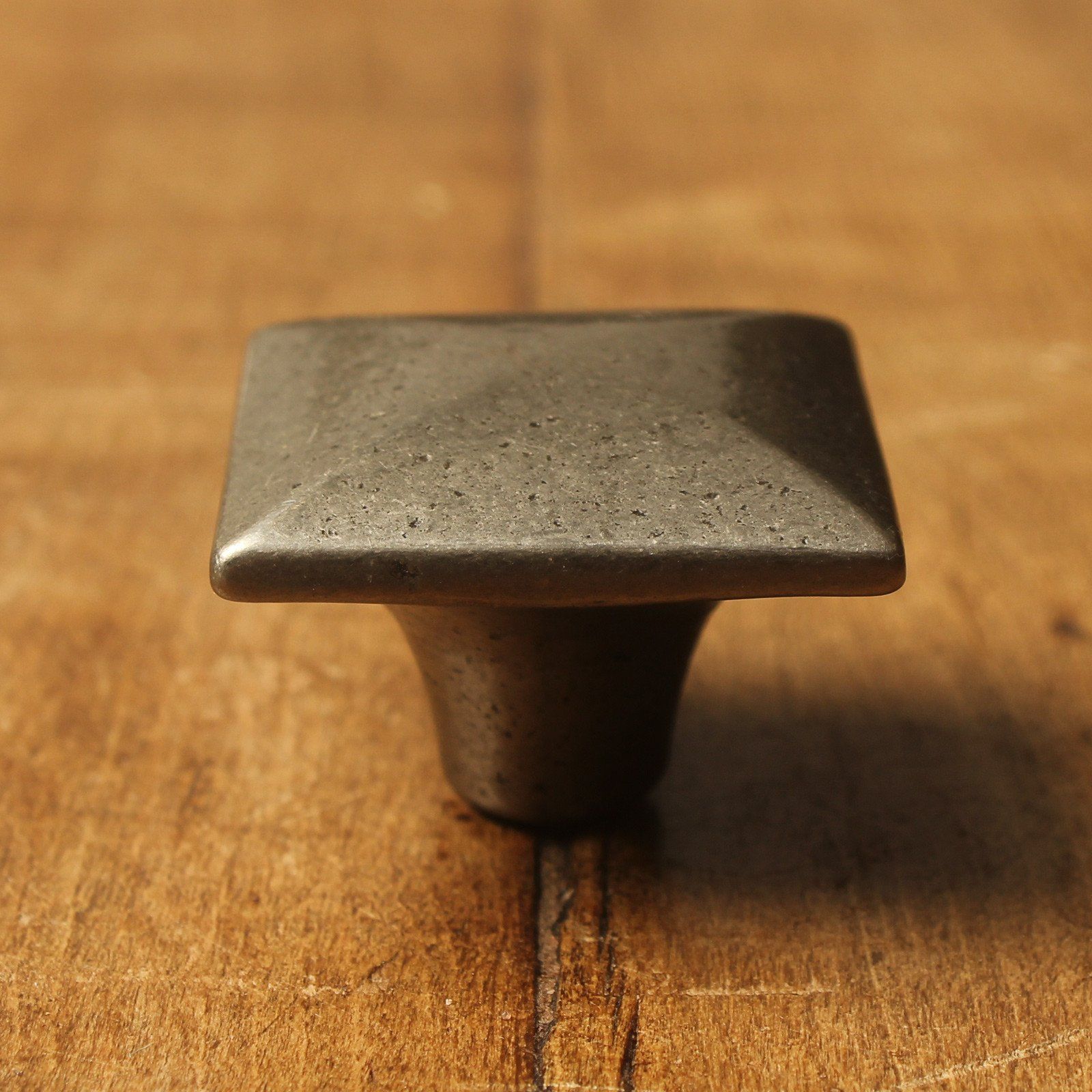 Warwick Square Cast Iron Cupboard Knob-Cabinet Knobs-Yester Home