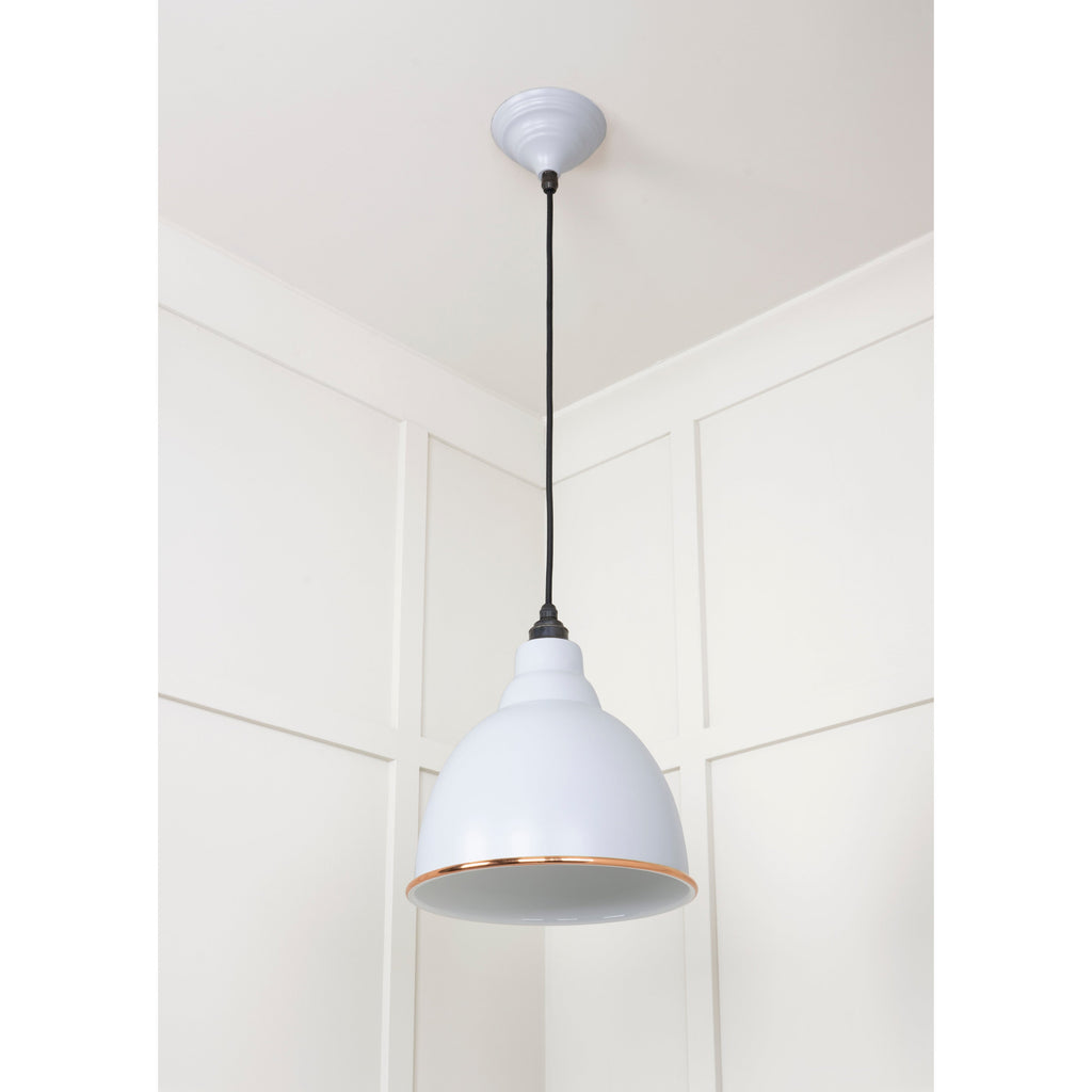 White Gloss Brindley Pendant in Birch | From The Anvil-Brindley-Yester Home