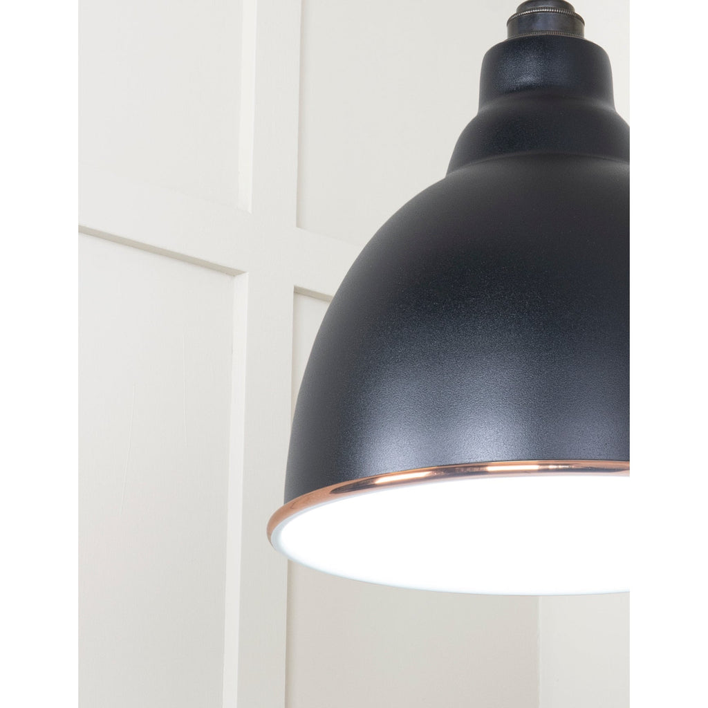 White Gloss Brindley Pendant in Elan Black | From The Anvil-Brindley-Yester Home