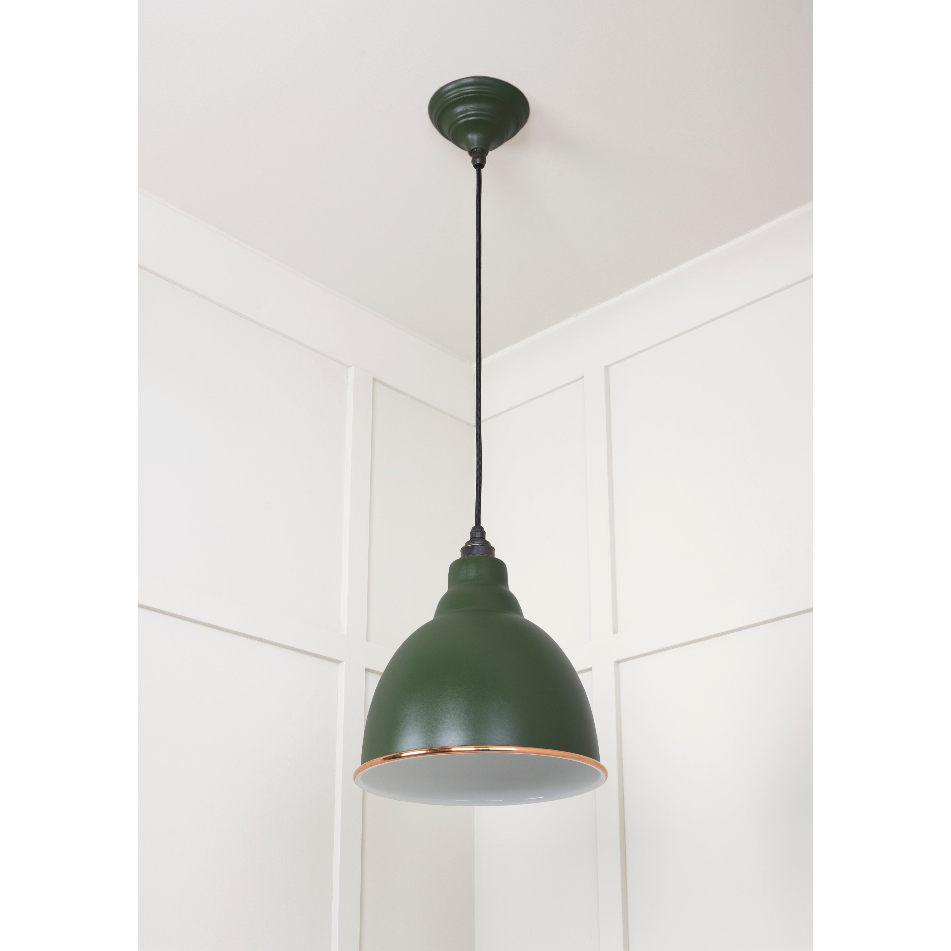 White Gloss Brindley Pendant in Heath | From The Anvil-Brindley-Yester Home