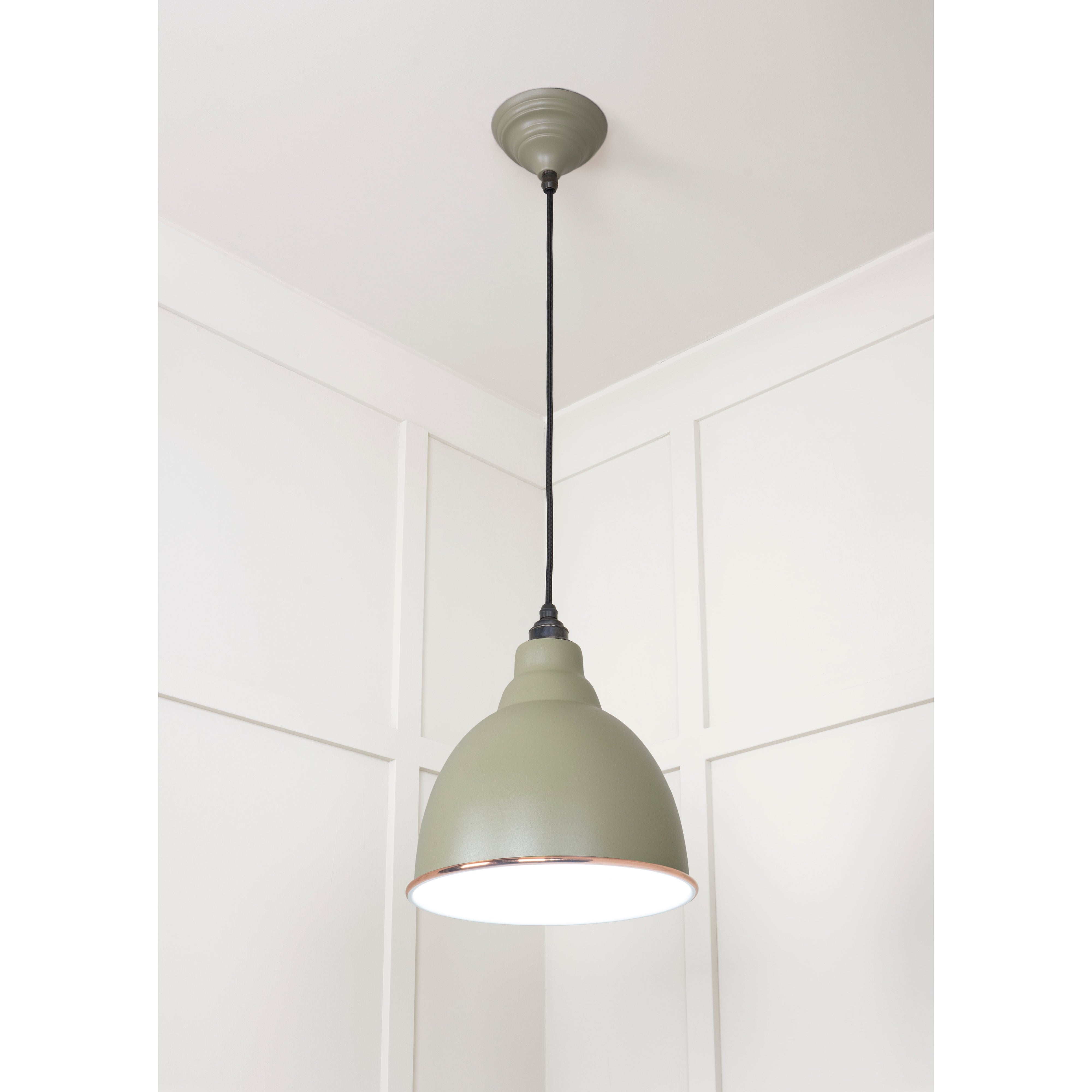 White Gloss Brindley Pendant in Tump | From The Anvil-Brindley-Yester Home