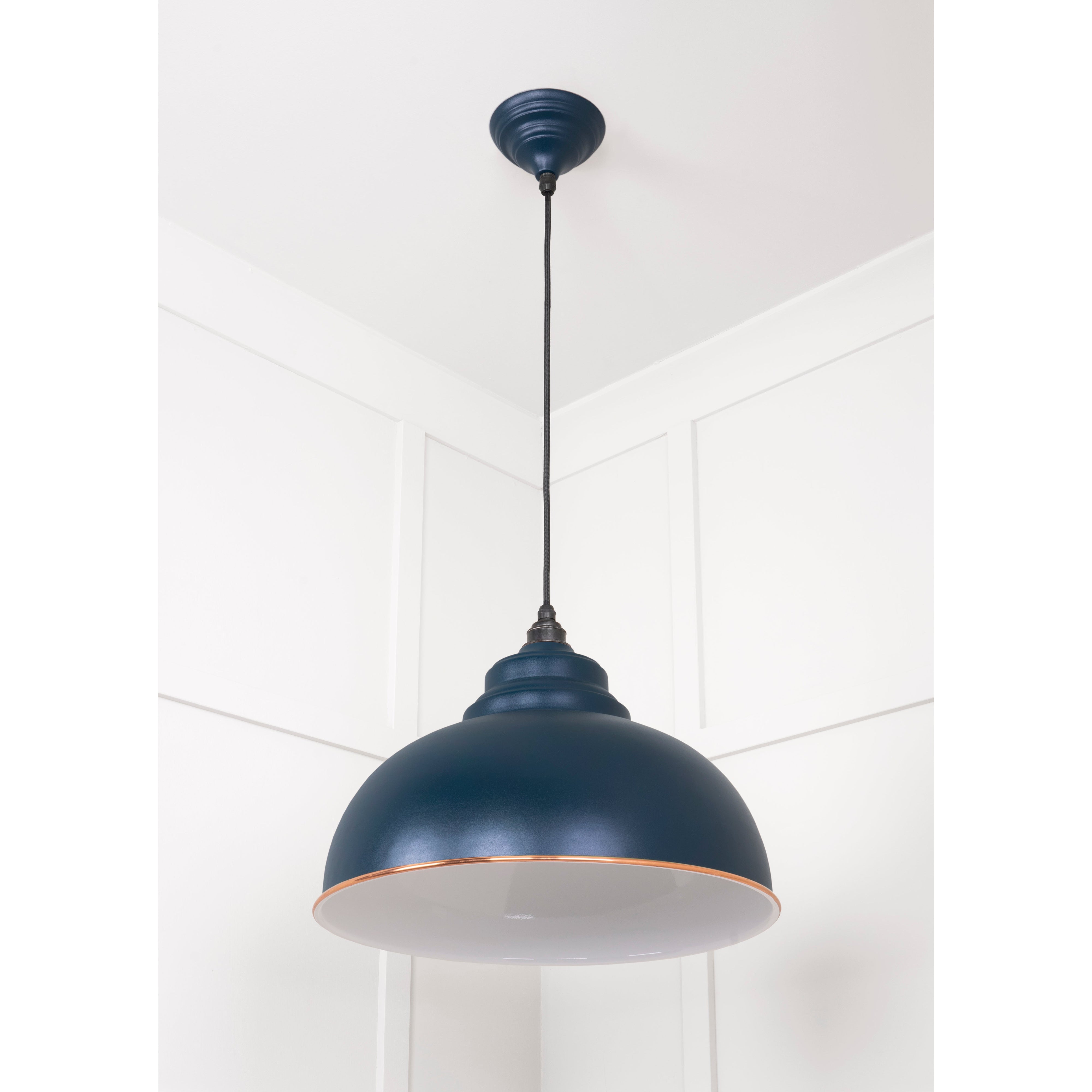 White Gloss Harborne Pendant in Dusk | From The Anvil-Harborne-Yester Home