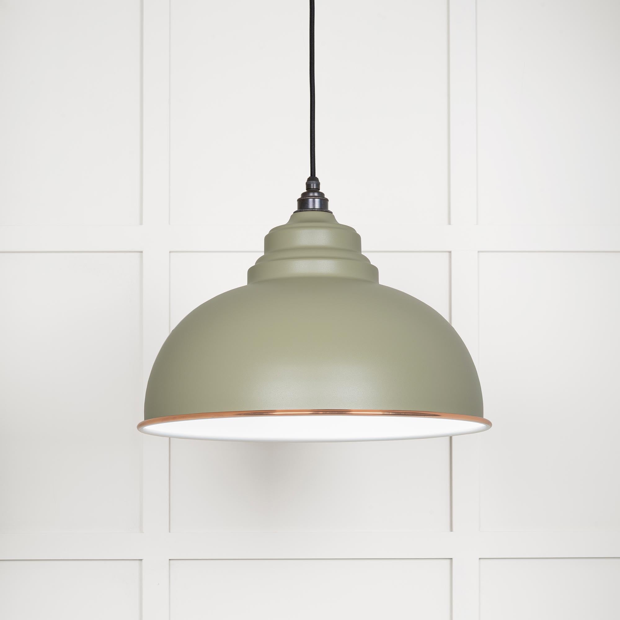 White Gloss Harborne Pendant in Tump | From The Anvil - Harborne - From The Anvil - Yester Home