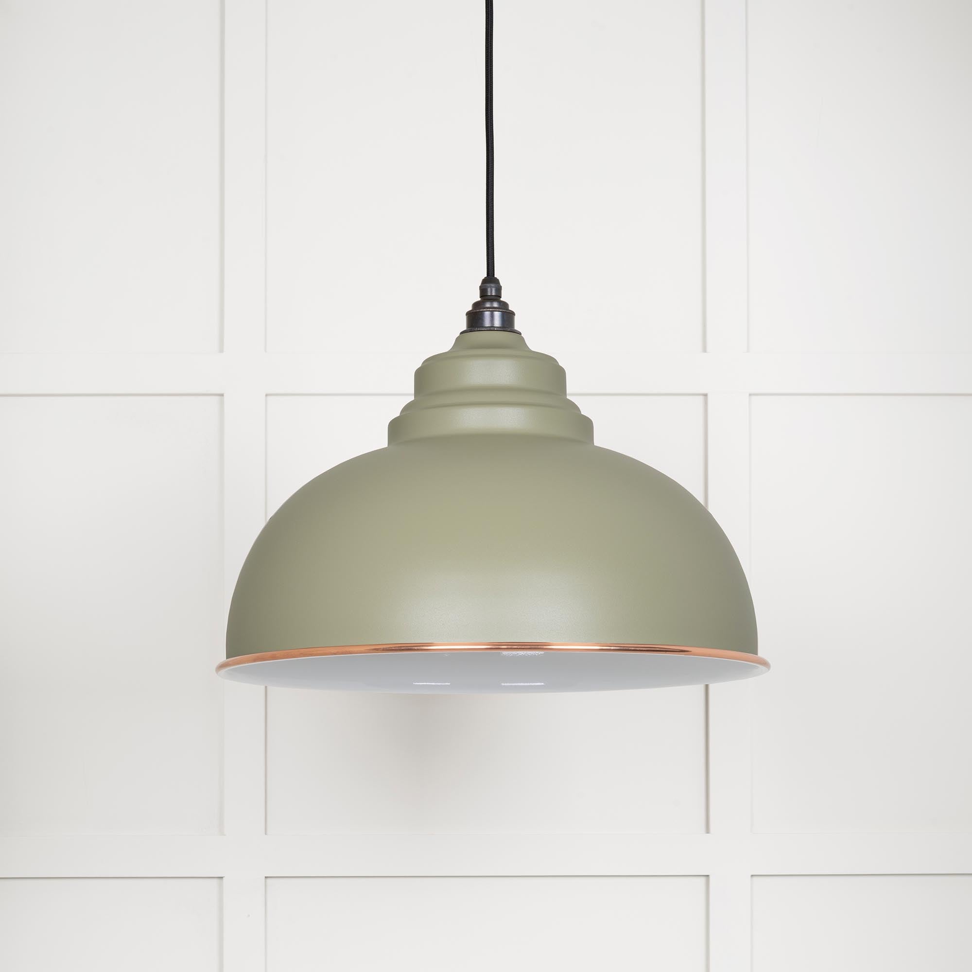 White Gloss Harborne Pendant in Tump | From The Anvil - Harborne - From The Anvil - Yester Home