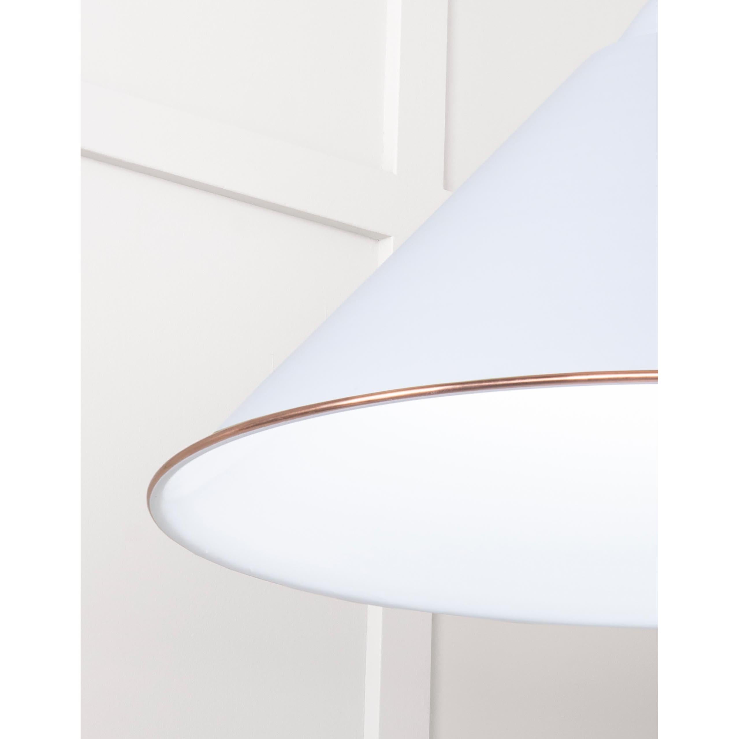 White Gloss Hockley Pendant in Birch | From The Anvil - Hockley - From The Anvil - Yester Home