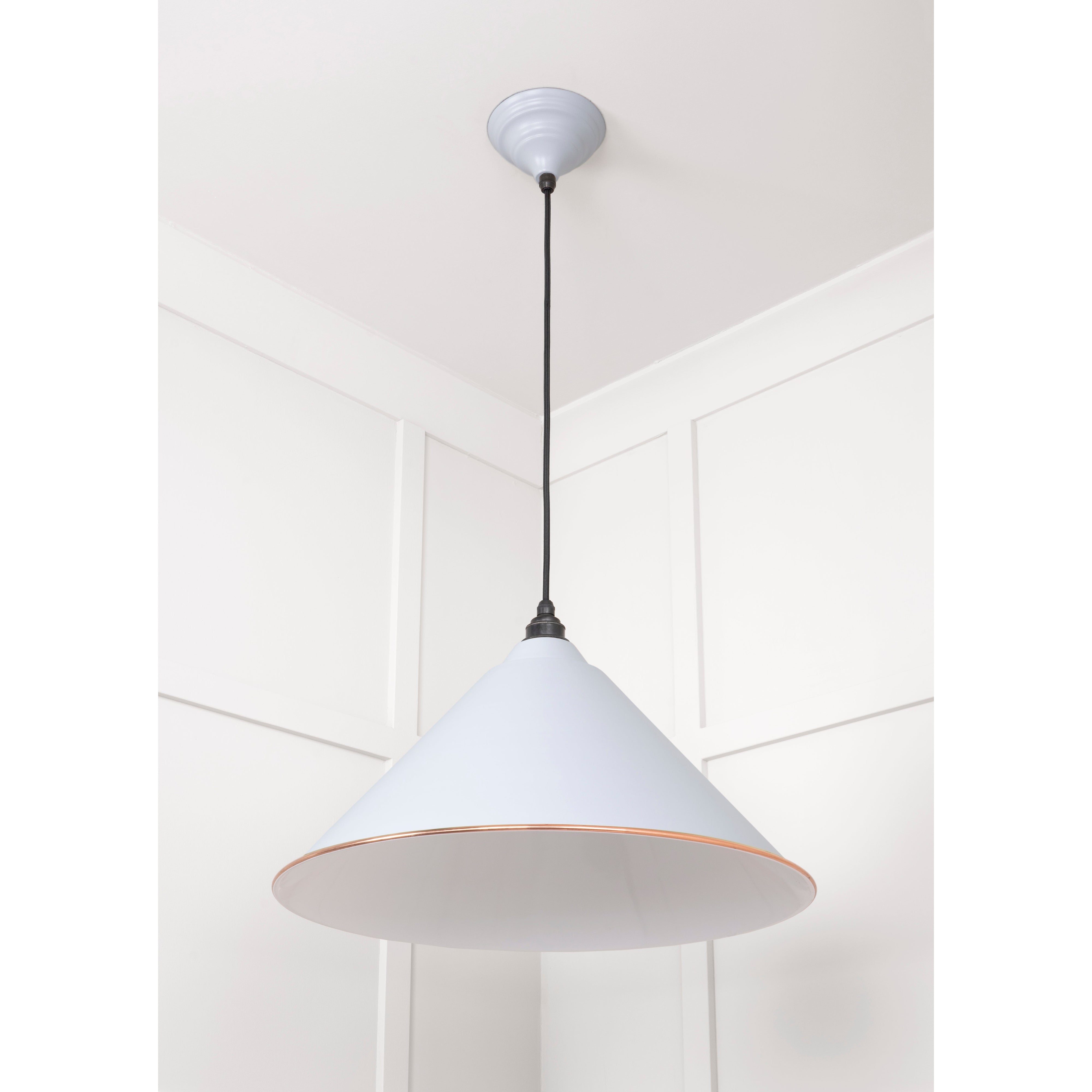 White Gloss Hockley Pendant in Birch | From The Anvil-Hockley-Yester Home