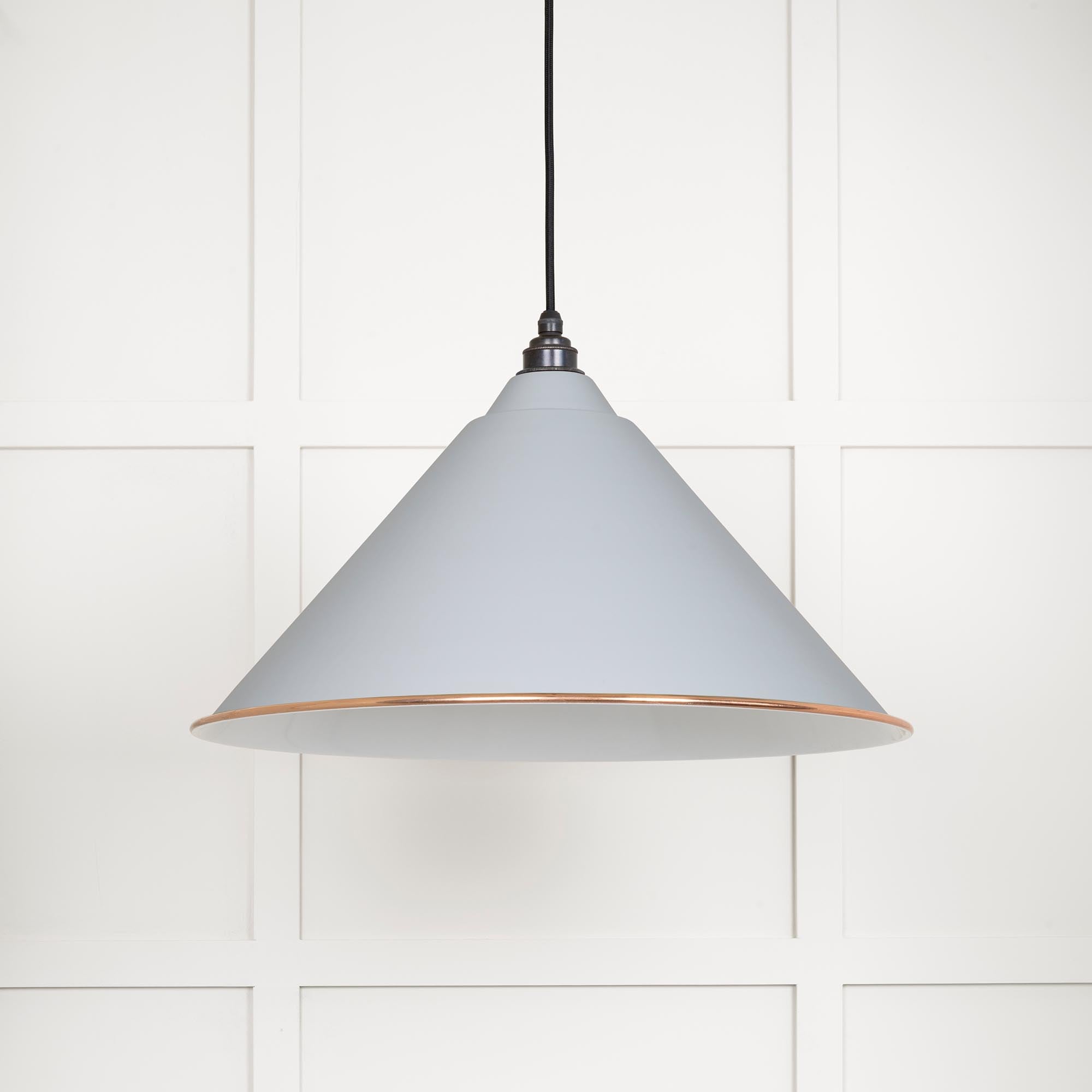White Gloss Hockley Pendant in Birch | From The Anvil - Hockley - From The Anvil - Yester Home