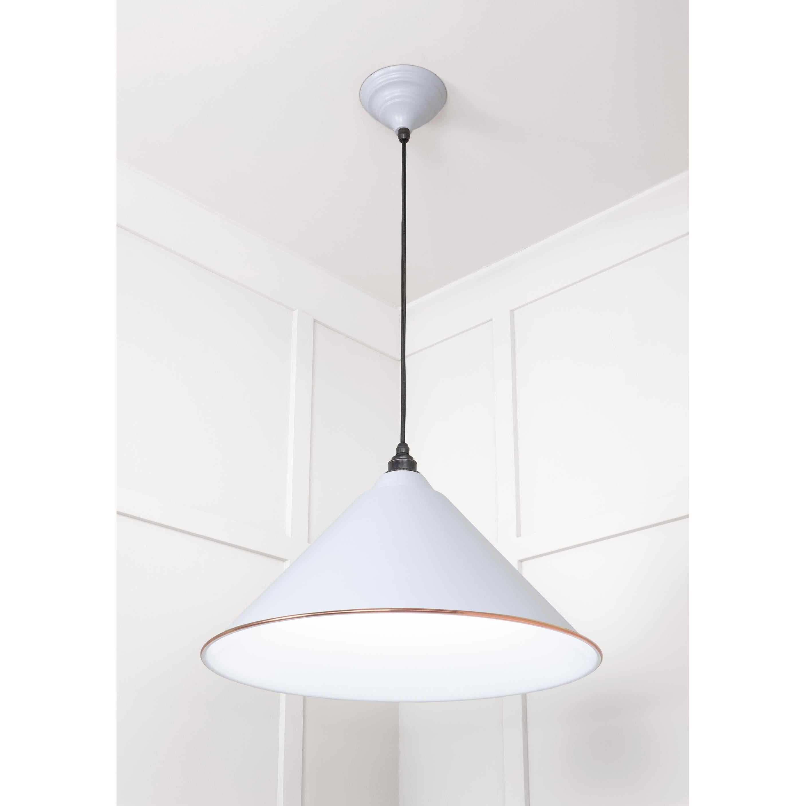 White Gloss Hockley Pendant in Birch | From The Anvil - Hockley - From The Anvil - Yester Home