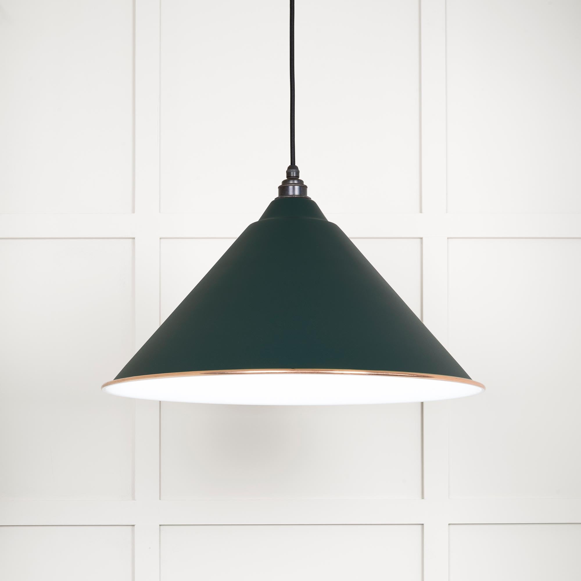 White Gloss Hockley Pendant in Dingle | From The Anvil - Hockley - From The Anvil - Yester Home