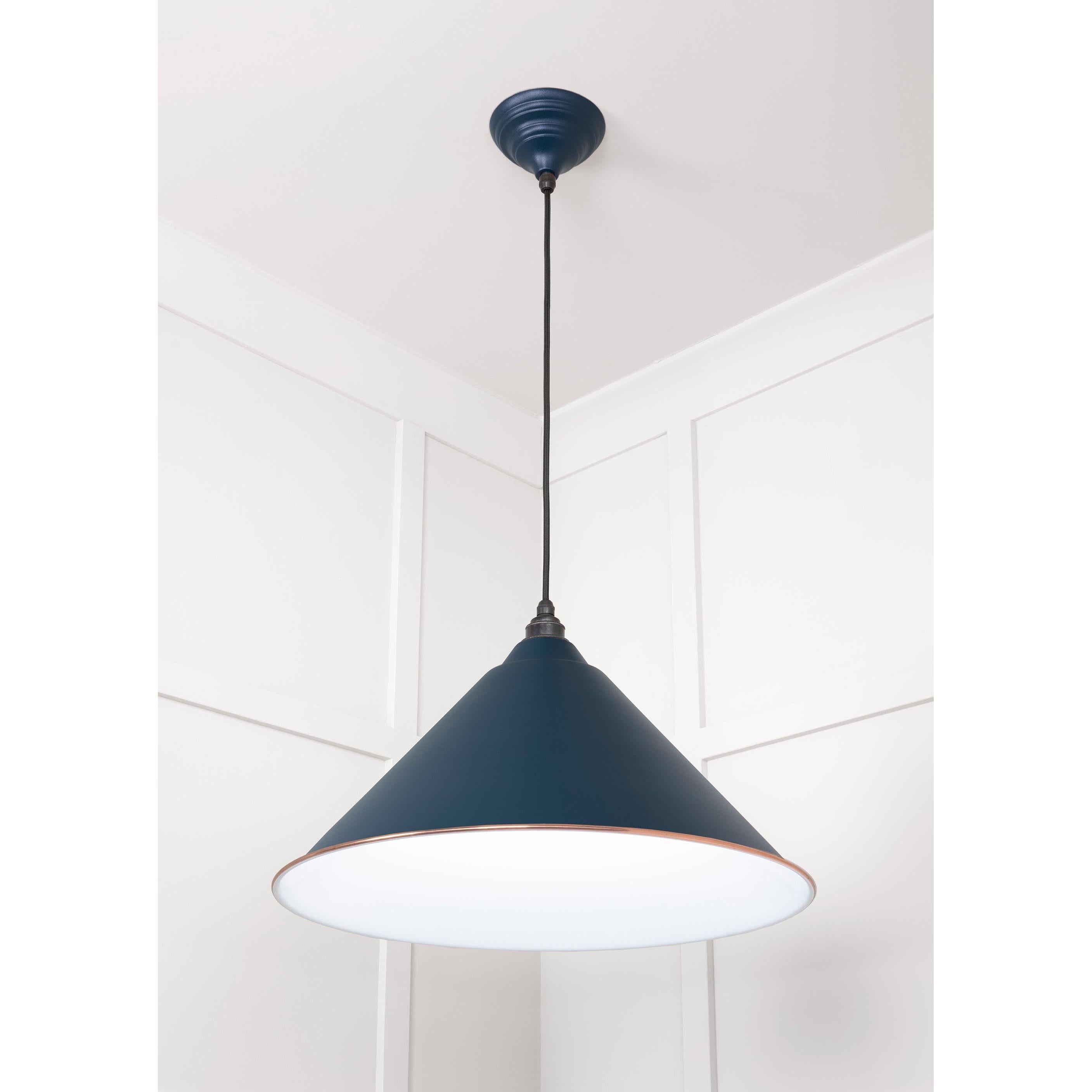 White Gloss Hockley Pendant in Dusk | From The Anvil - Hockley - From The Anvil - Yester Home